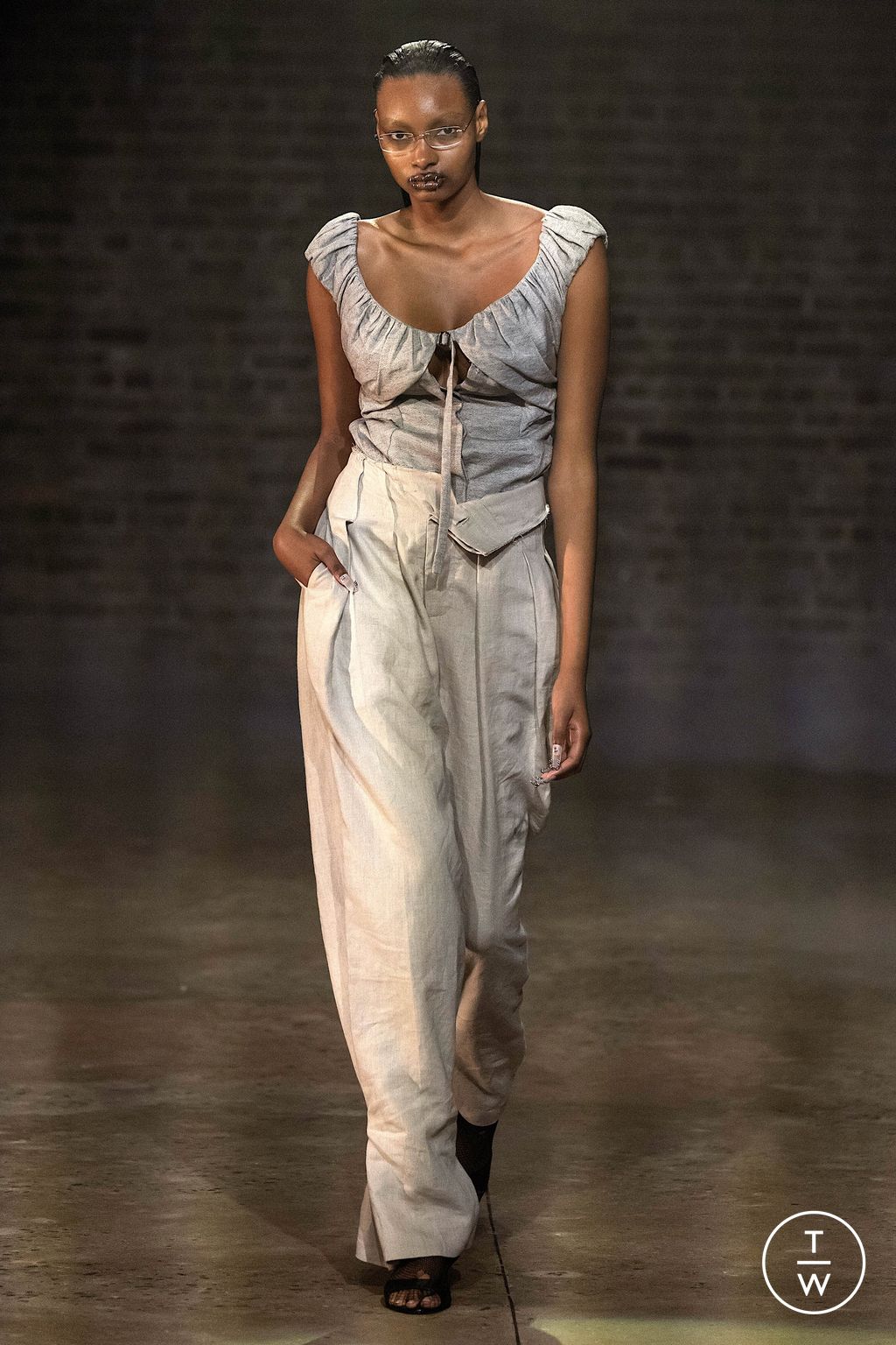 Fashion Week New York Spring/Summer 2023 look 12 from the Elena Velez collection womenswear