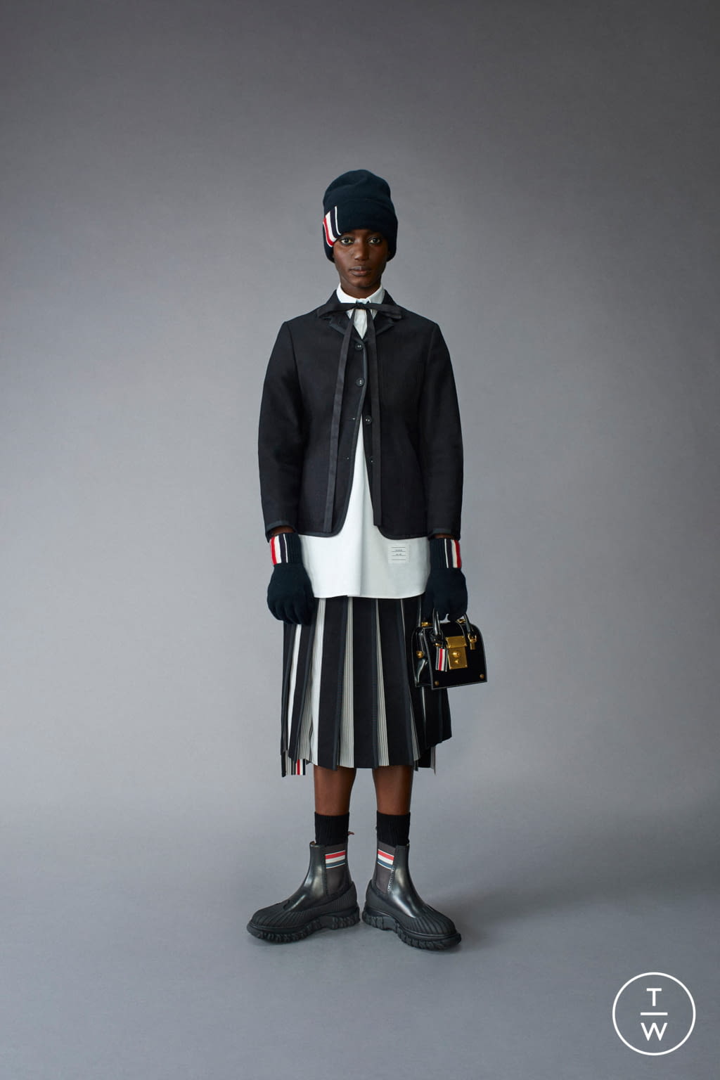 Fashion Week Paris Pre-Fall 2021 look 38 from the Thom Browne collection womenswear