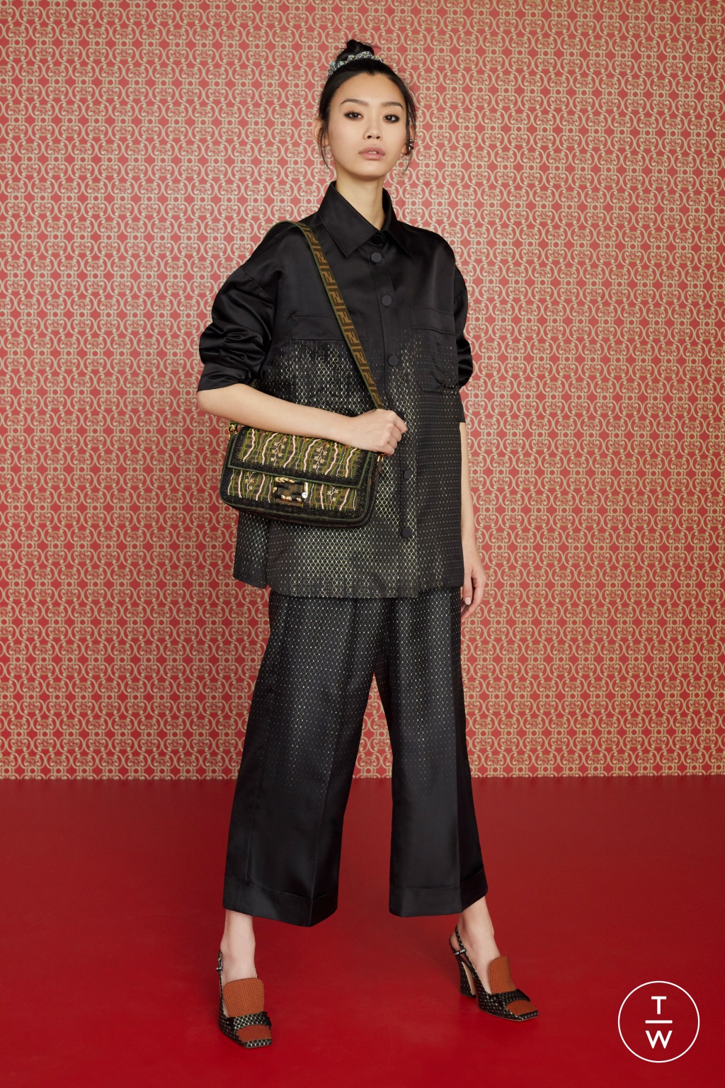 Fashion Week Milan Pre-Fall 2019 look 38 from the Fendi collection 女装