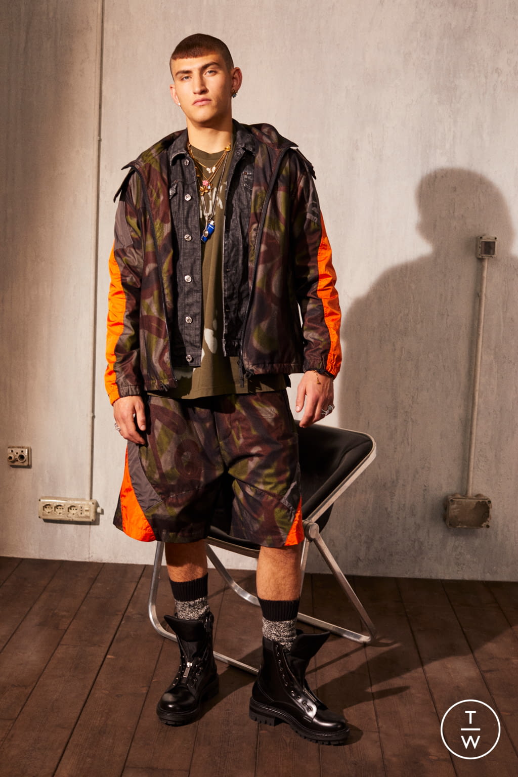 Fashion Week Milan Resort 2022 look 39 from the Dsquared2 collection 男装