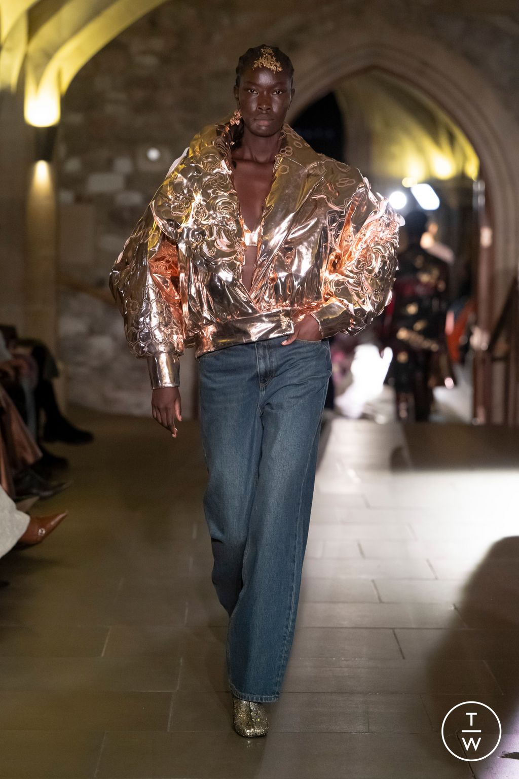 Fashion Week London Fall/Winter 2024 look 40 from the MITHRIDATE collection womenswear