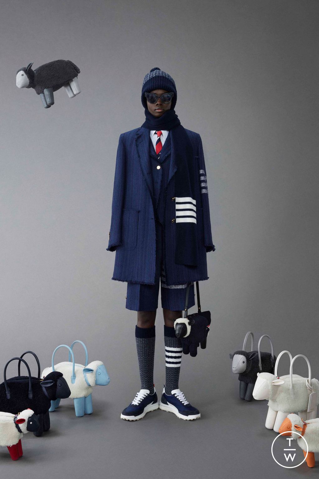 Fashion Week New York Resort 2024 look 39 from the Thom Browne collection womenswear