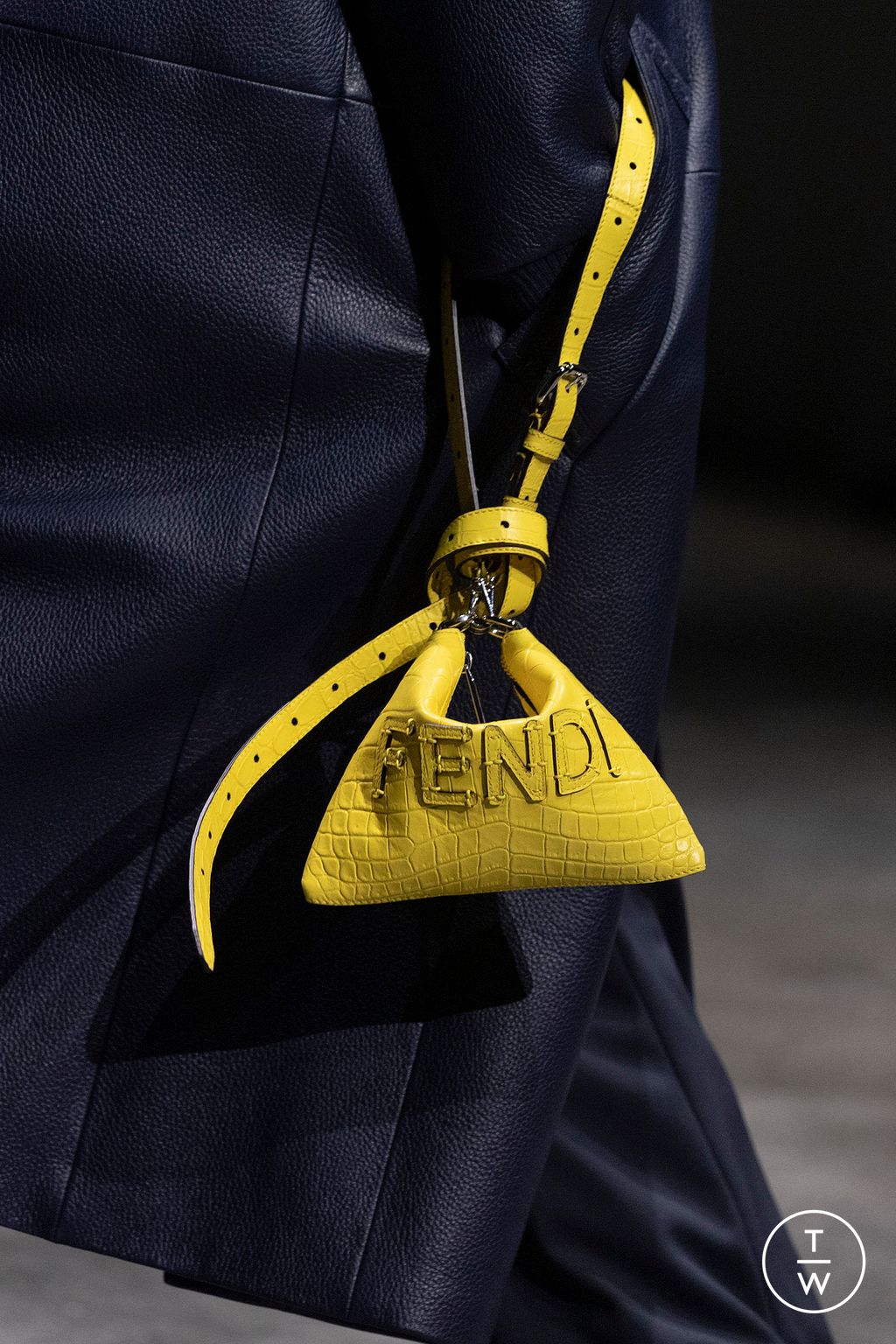 Fashion Week Paris Fall/Winter 2024 look 65 from the Fendi collection menswear accessories
