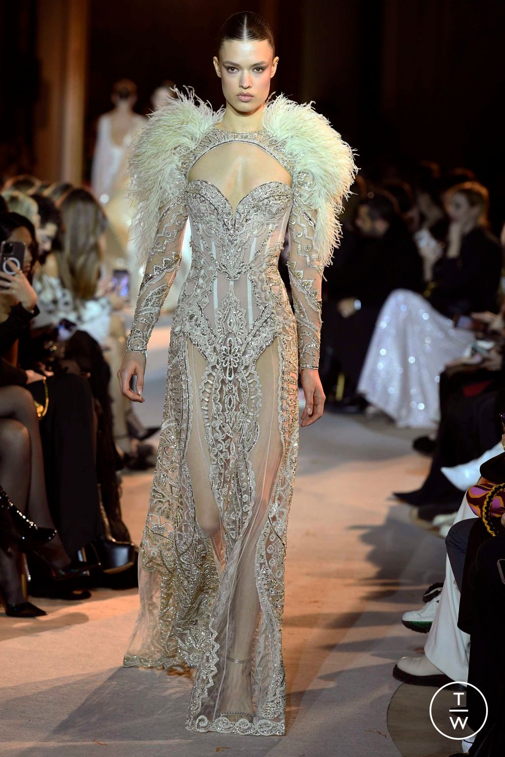 Fashion Week Paris Spring/Summer 2023 look 44 from the Zuhair Murad collection couture
