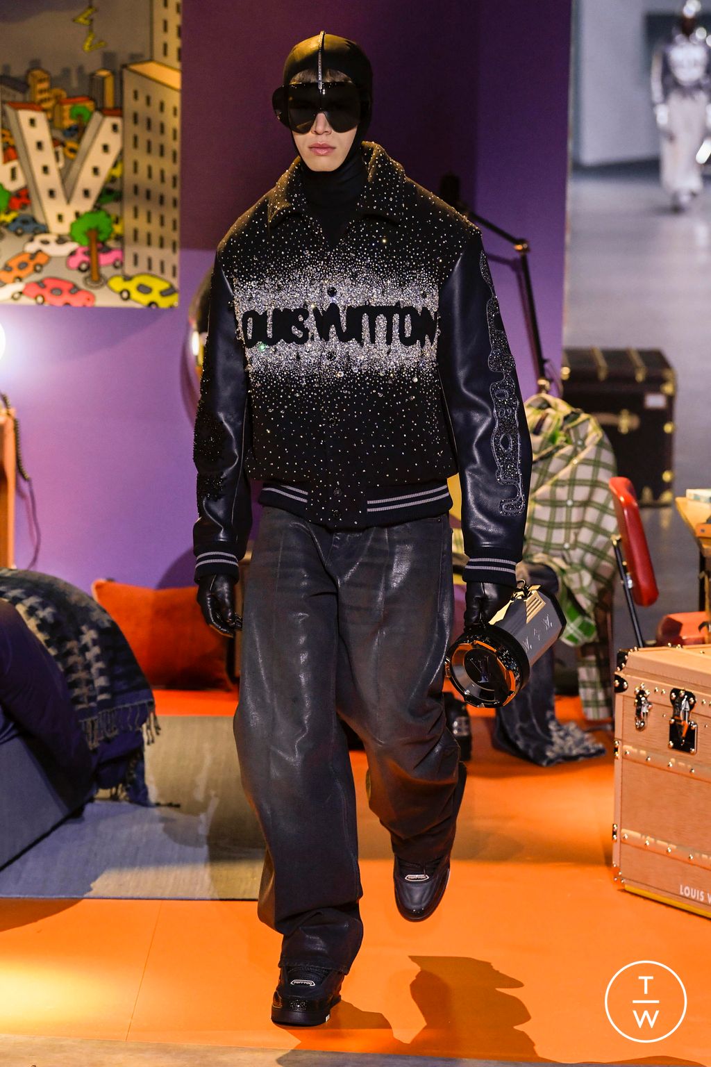Fashion Week Paris Fall/Winter 2023 look 40 de la collection Louis Vuitton menswear
