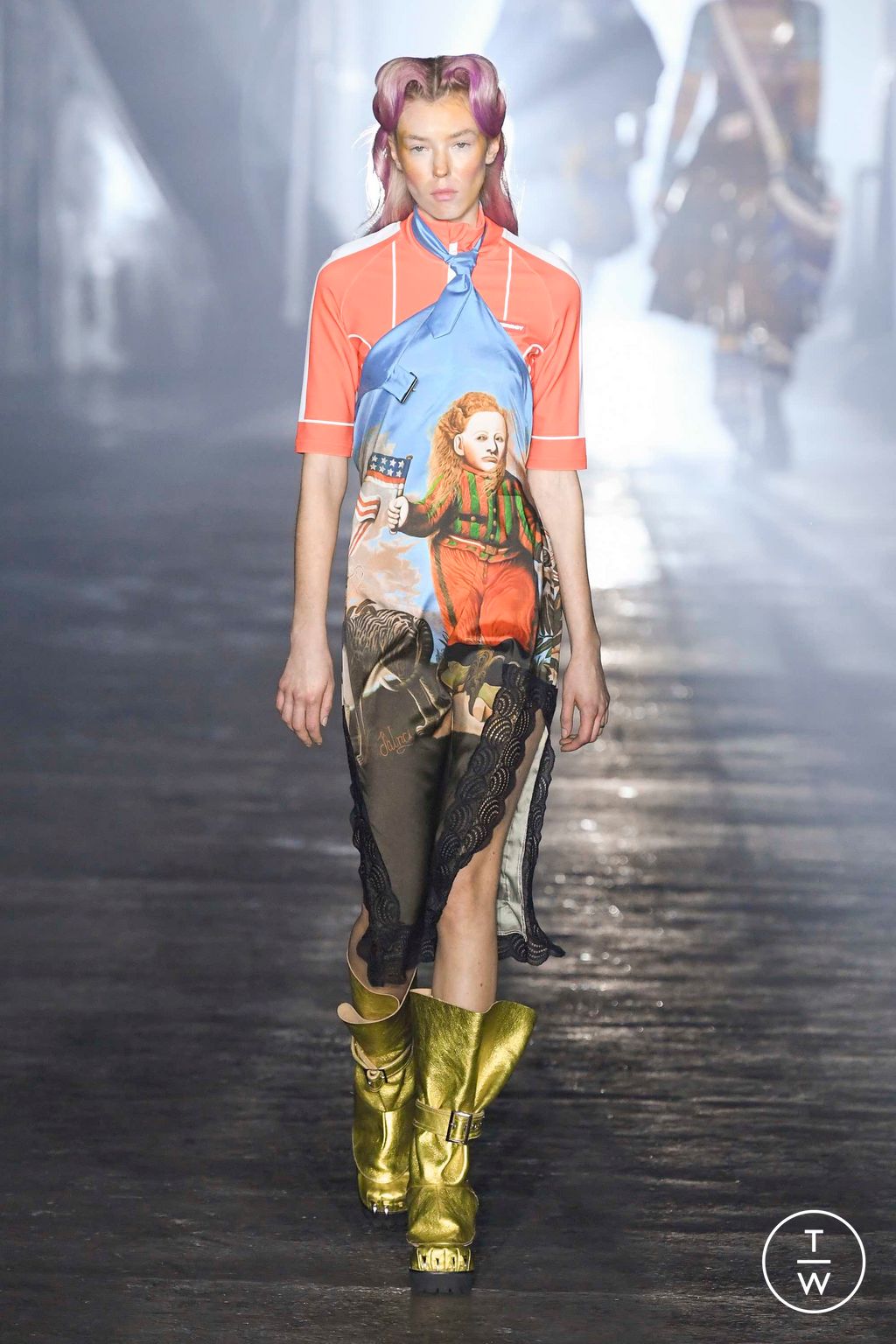 Fashion Week Milan Fall/Winter 2023 look 27 from the Charles Jeffrey LOVERBOY collection 男装