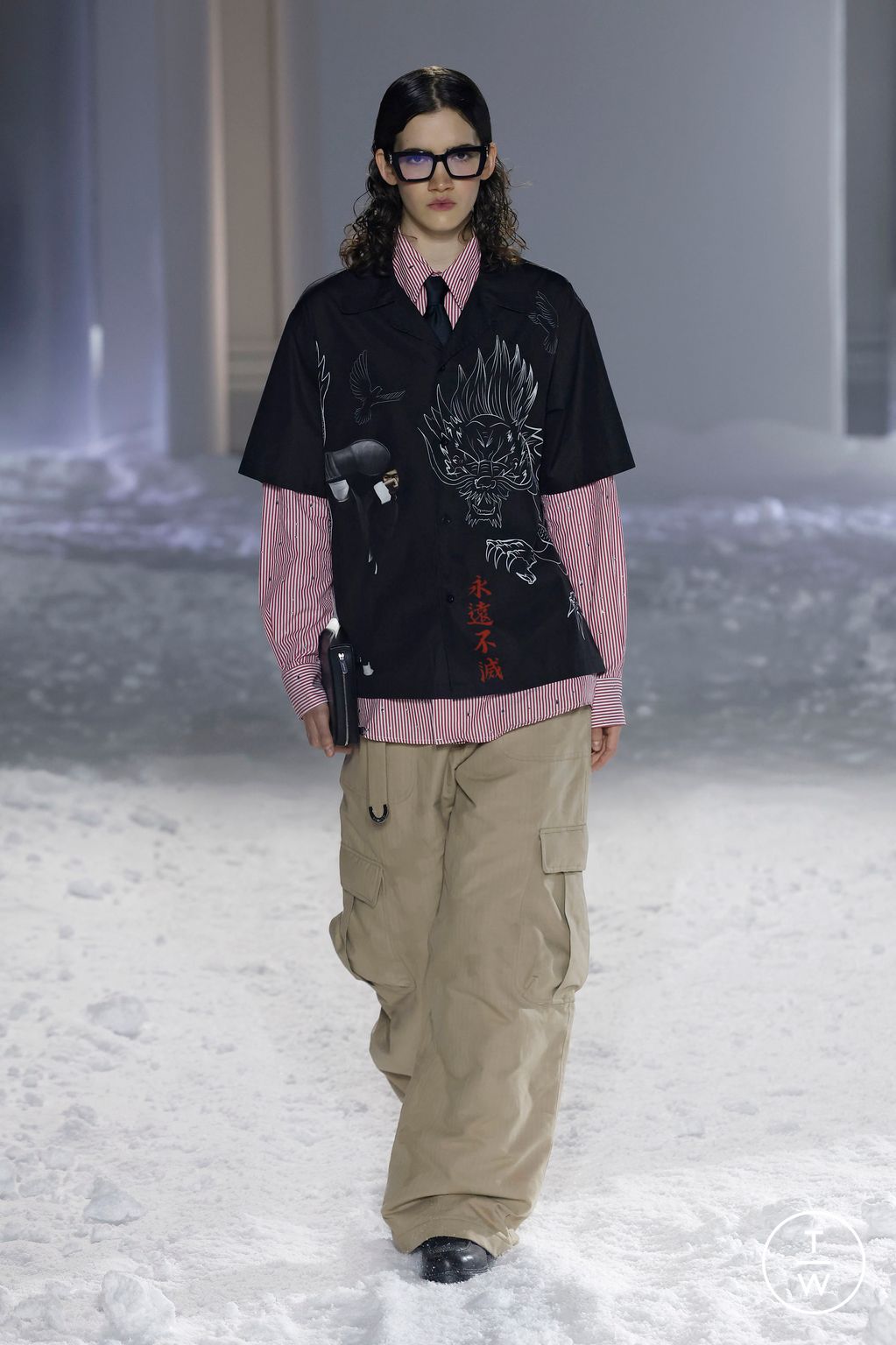 Fashion Week Paris Fall/Winter 2025 look 5 from the 3.PARADIS collection menswear