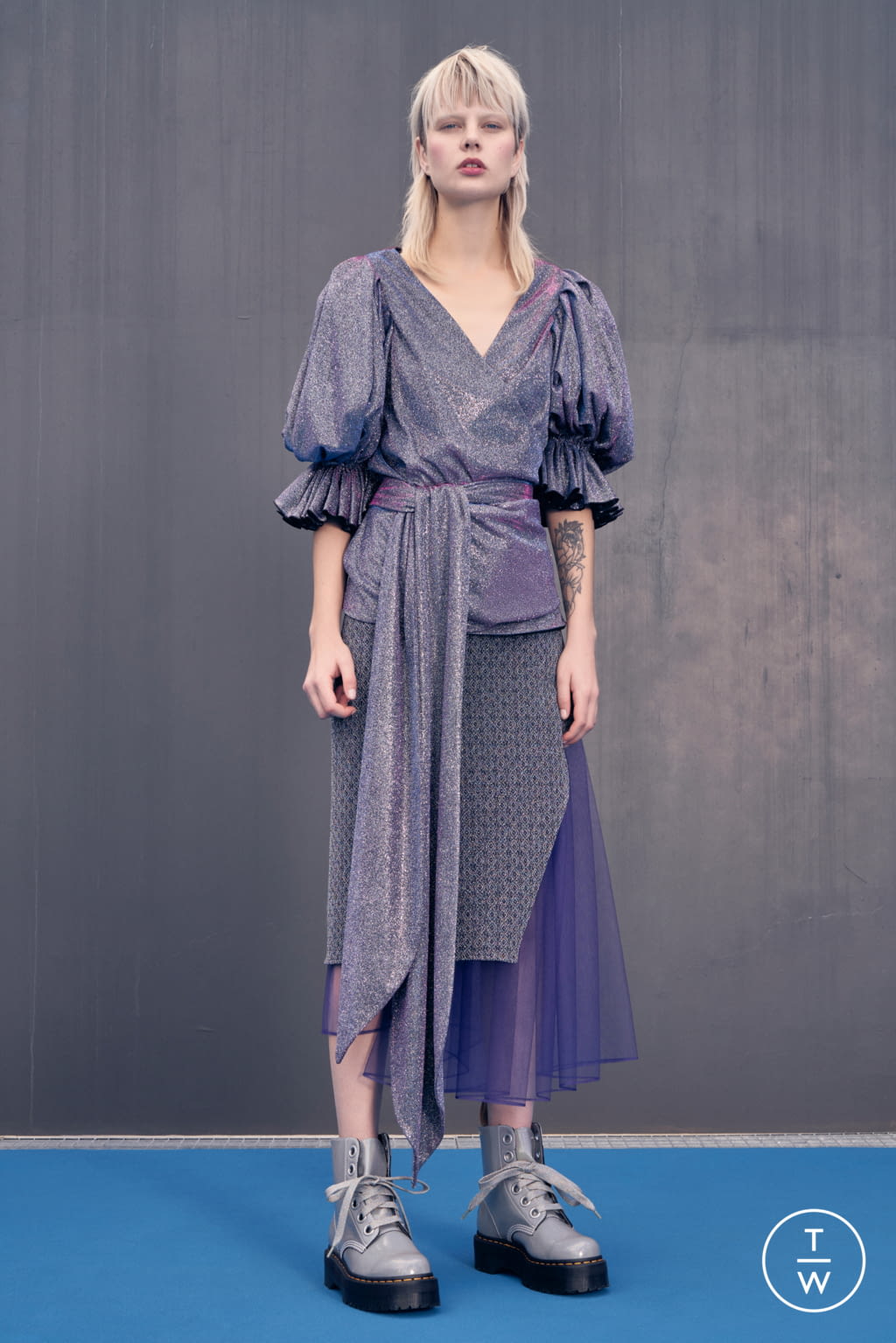Fashion Week New York Fall/Winter 2021 look 4 from the Claudia Li collection womenswear
