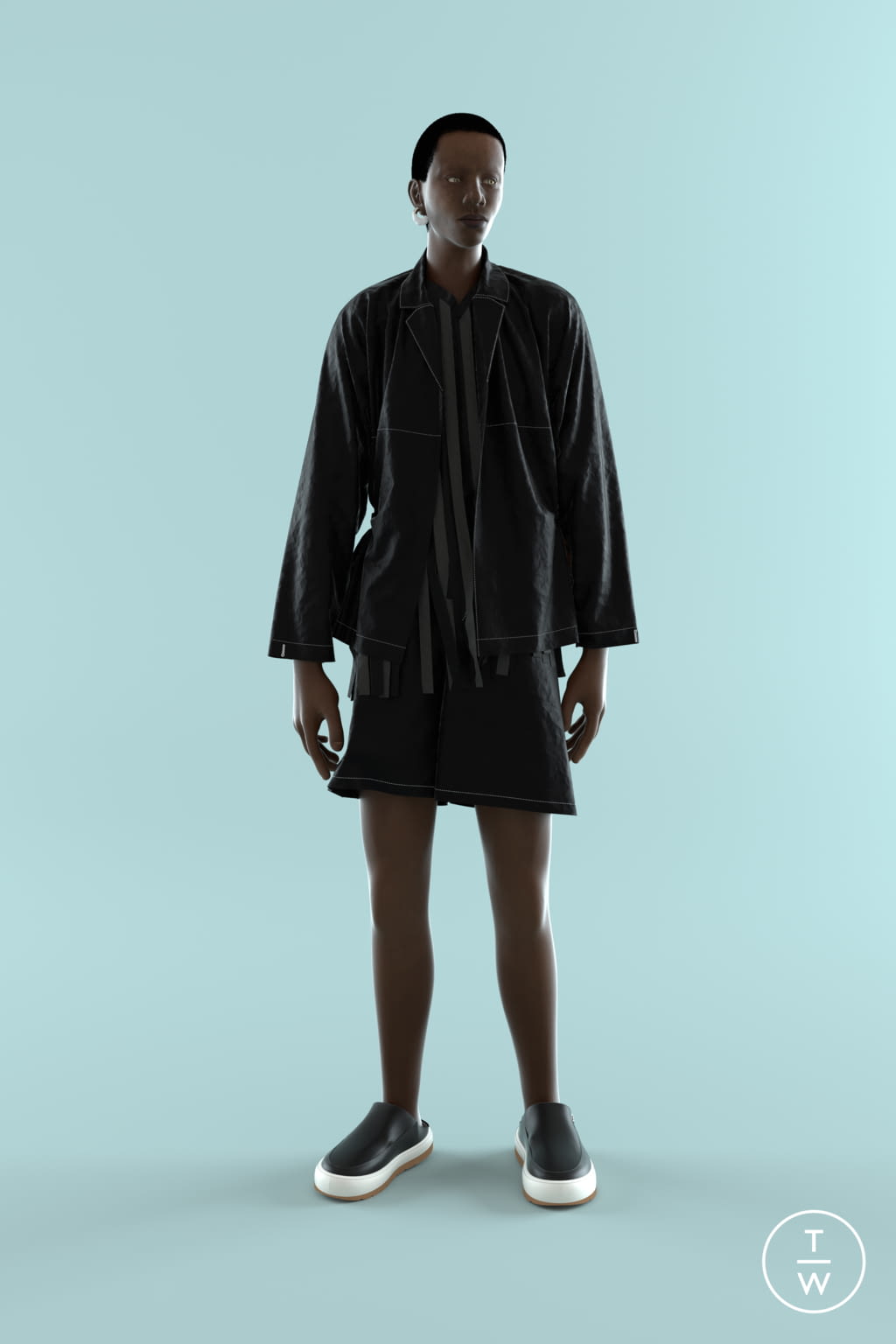 Fashion Week Milan Spring/Summer 2021 look 4 from the Sunnei collection menswear