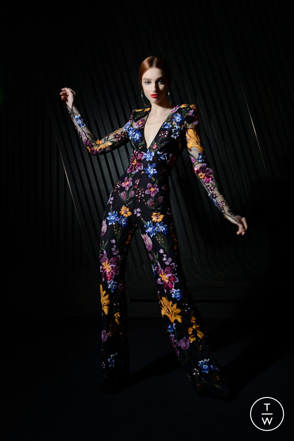 Fashion Week New York Fall/Winter 2021 look 4 from the Naeem Khan collection womenswear
