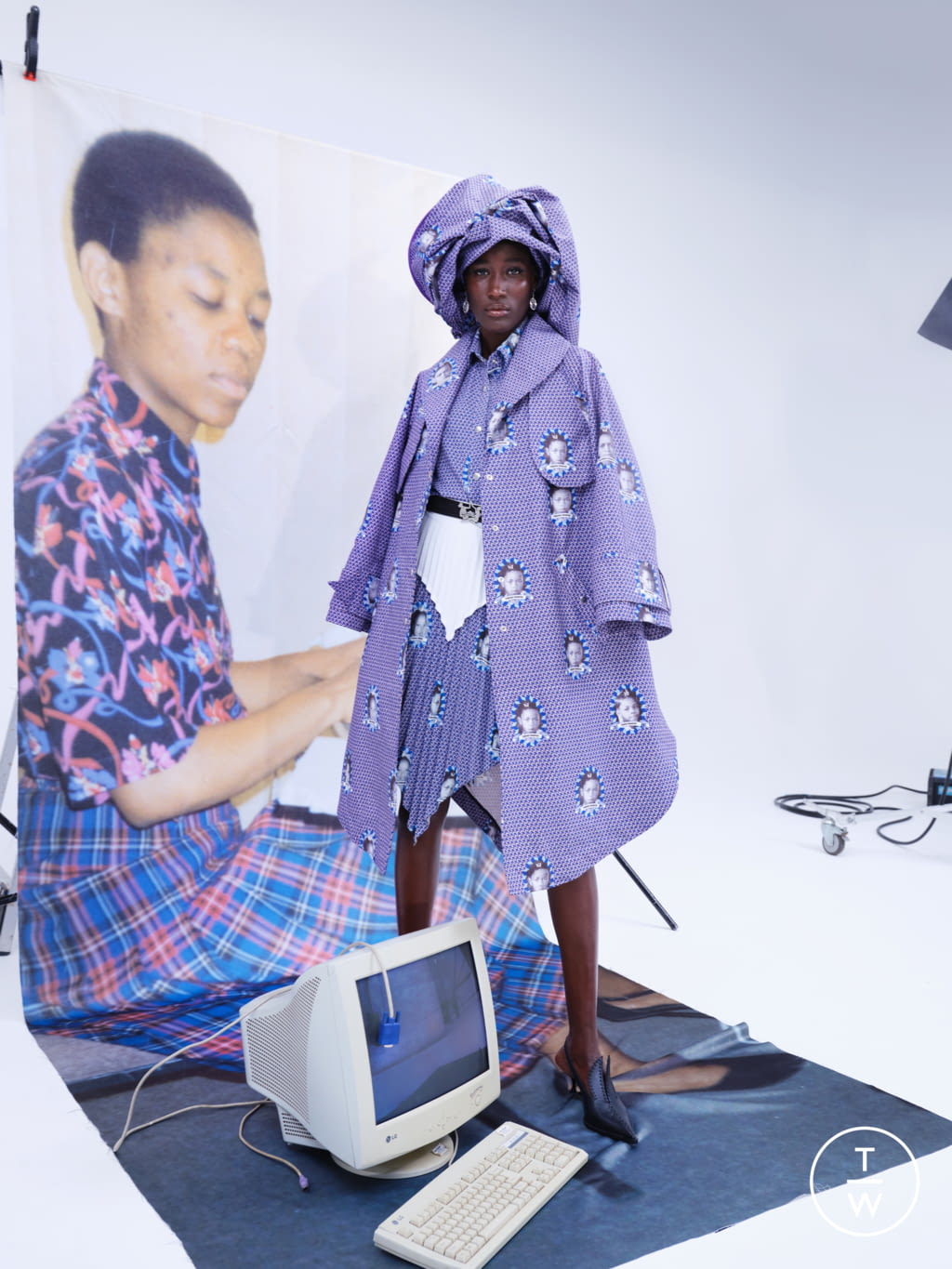 Fashion Week Paris Spring/Summer 2022 look 4 de la collection Thebe Magugu womenswear