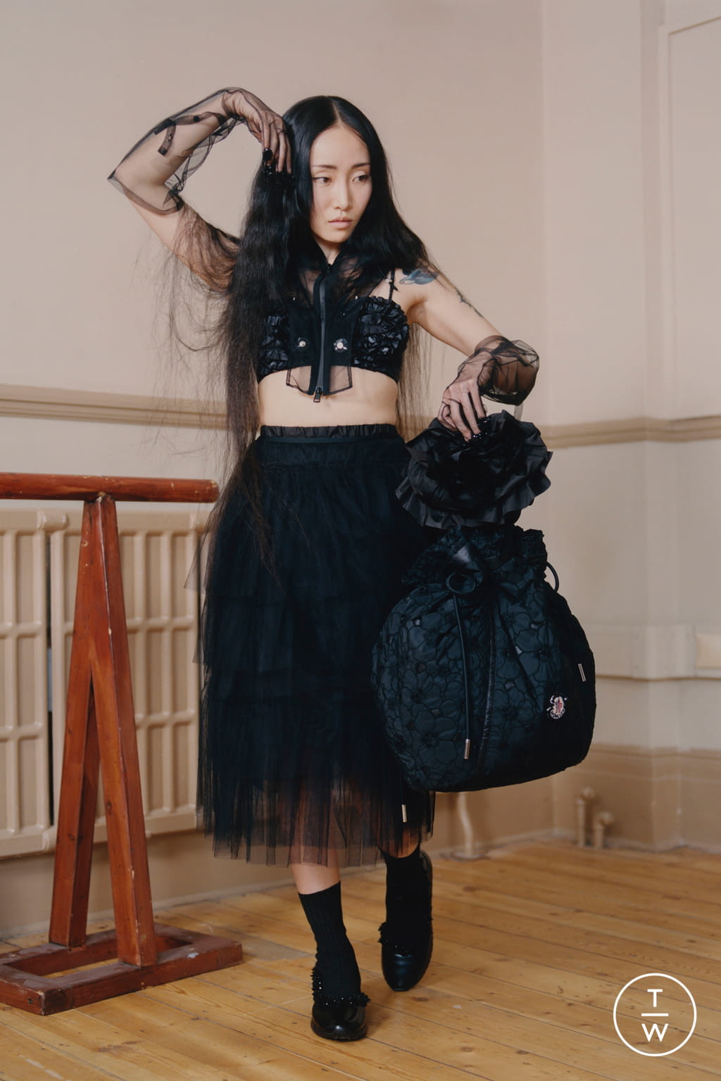 Fashion Week Milan Fall/Winter 2020 look 5 from the 4 Moncler Simone Rocha collection womenswear