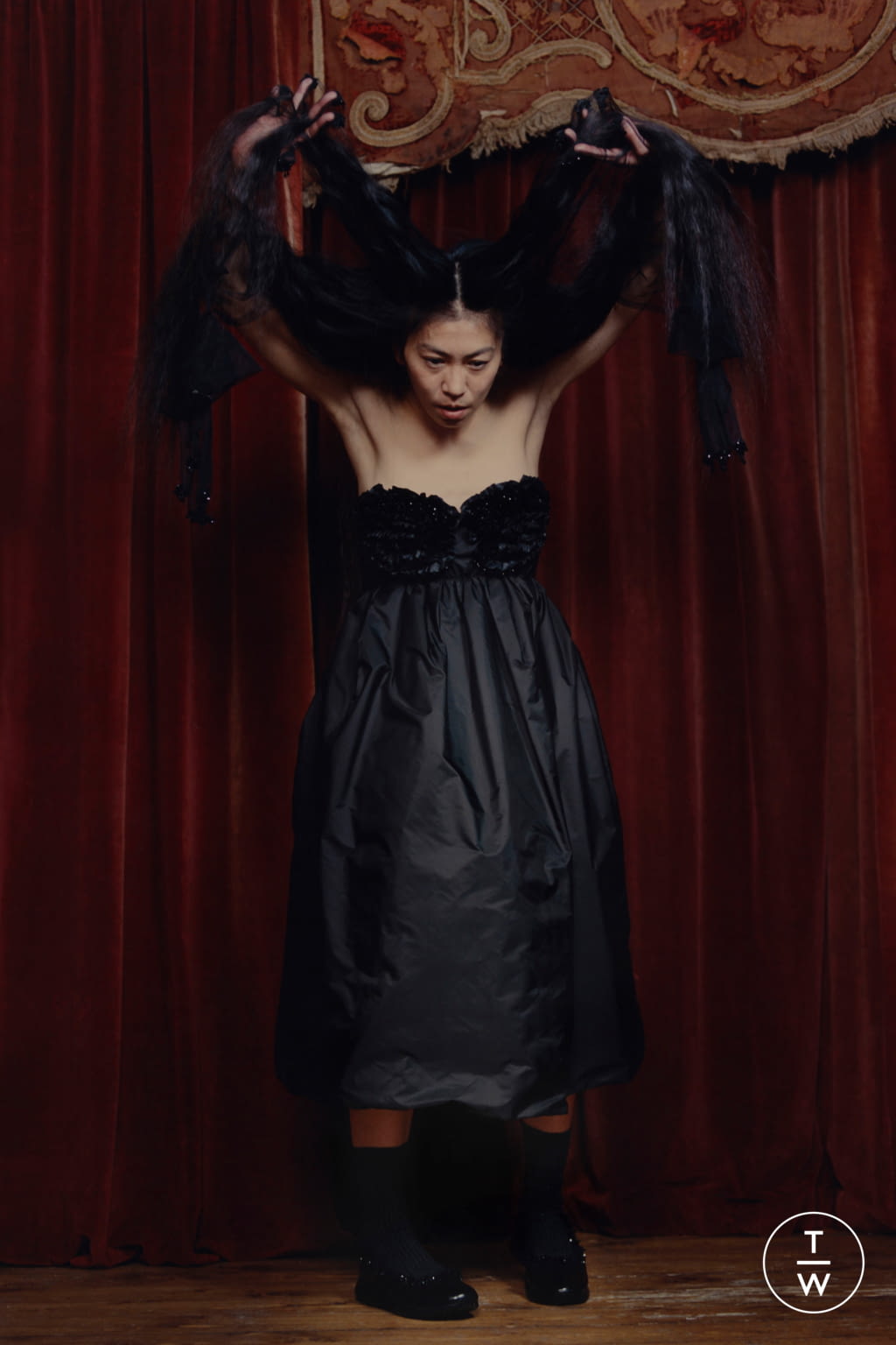 Fashion Week Milan Fall/Winter 2020 look 10 from the 4 Moncler Simone Rocha collection womenswear