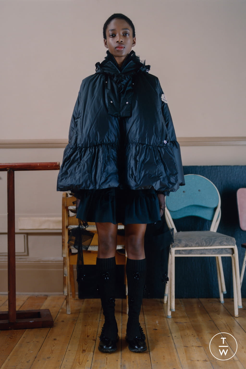 Fashion Week Milan Fall/Winter 2020 look 9 from the 4 Moncler Simone Rocha collection womenswear