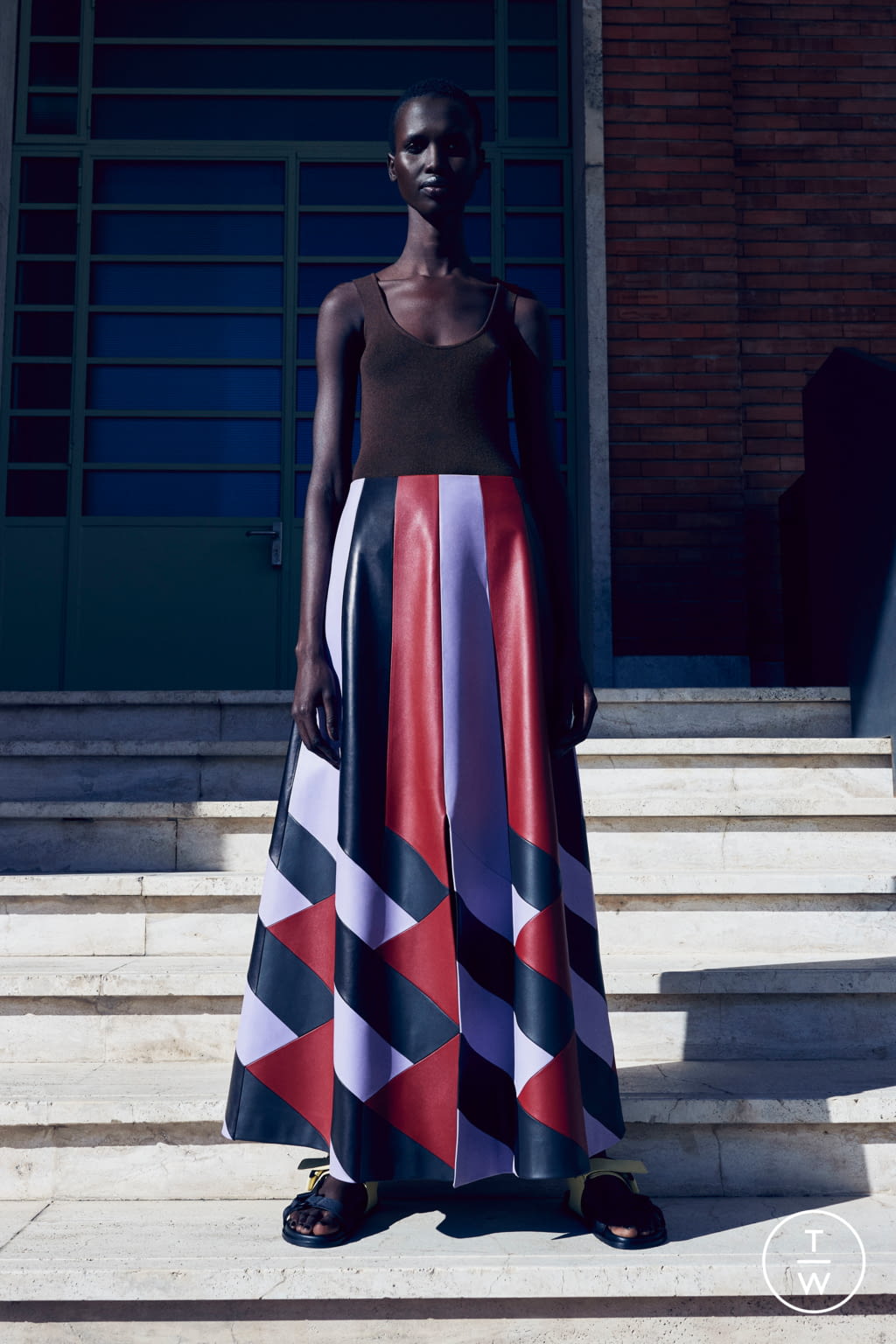 Fashion Week Milan Pre-Fall 2021 look 22 de la collection Ferragamo womenswear