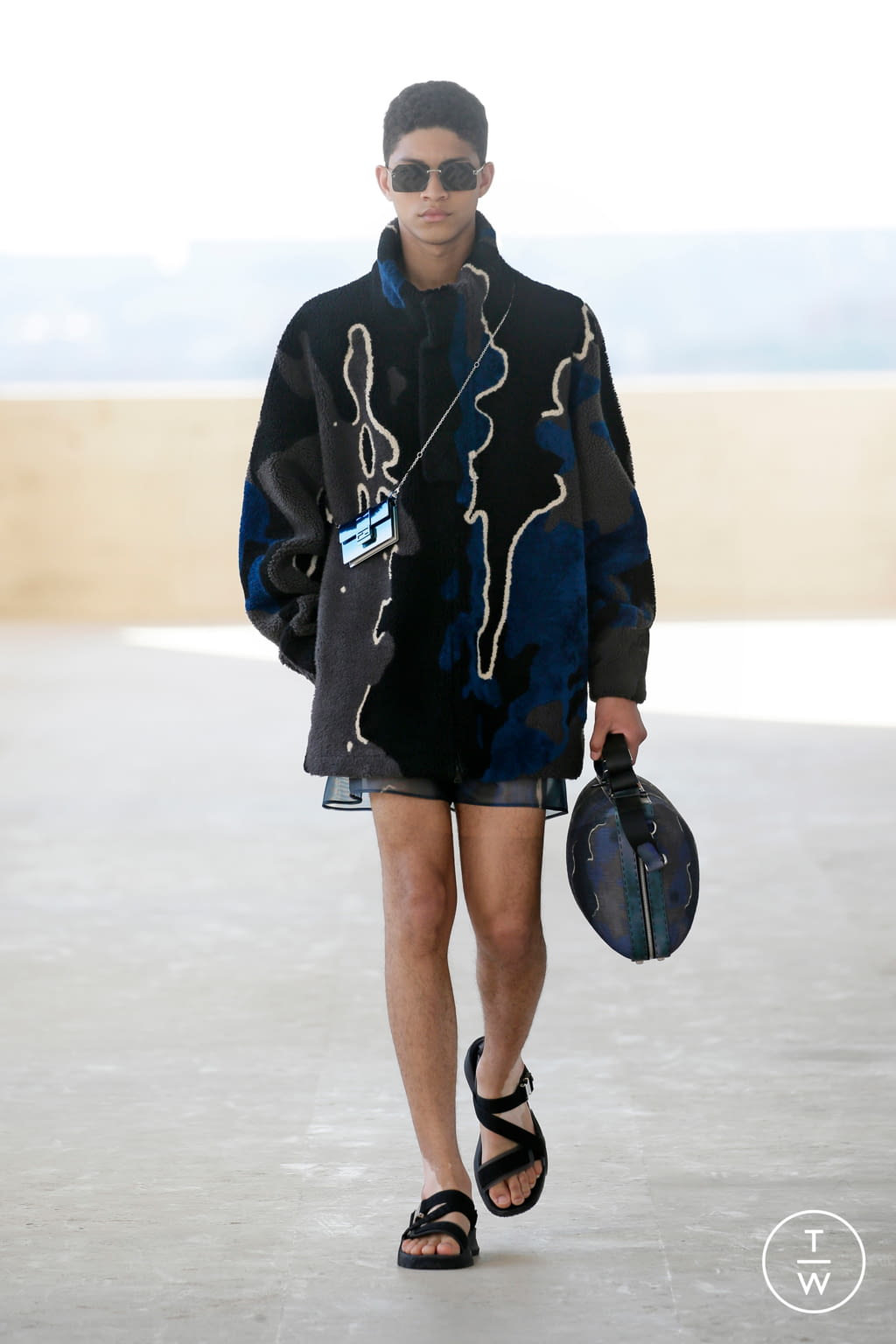 Fashion Week Milan Spring/Summer 2022 look 40 from the Fendi collection menswear