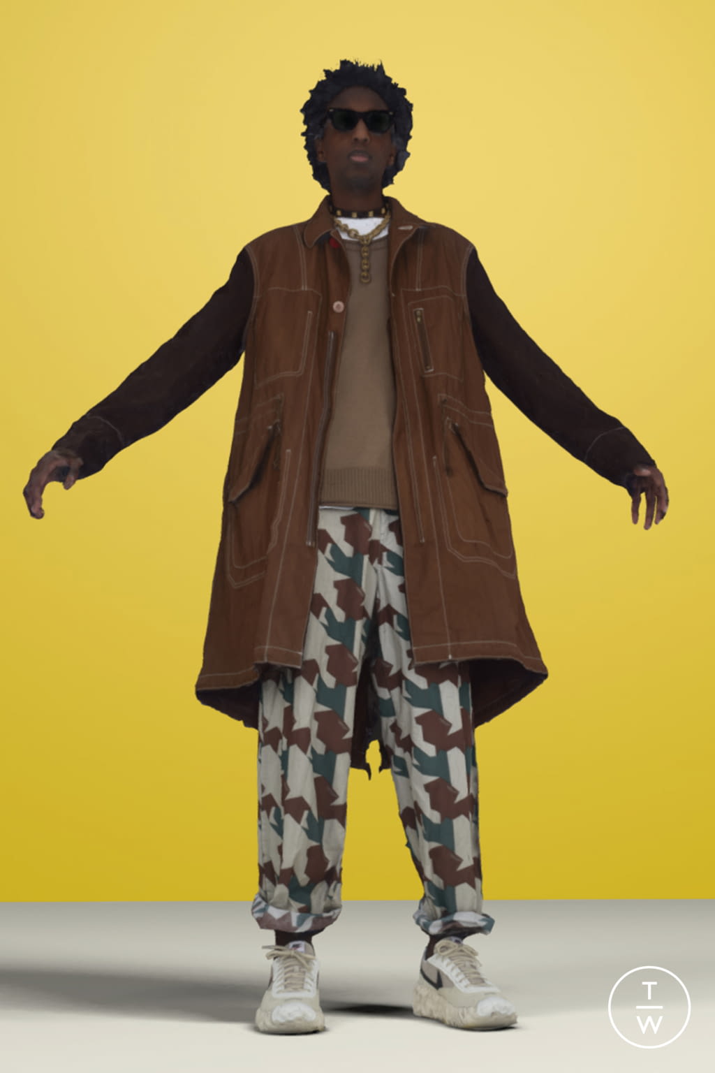 Fashion Week Paris Spring/Summer 2021 look 40 from the Undercover collection 男装