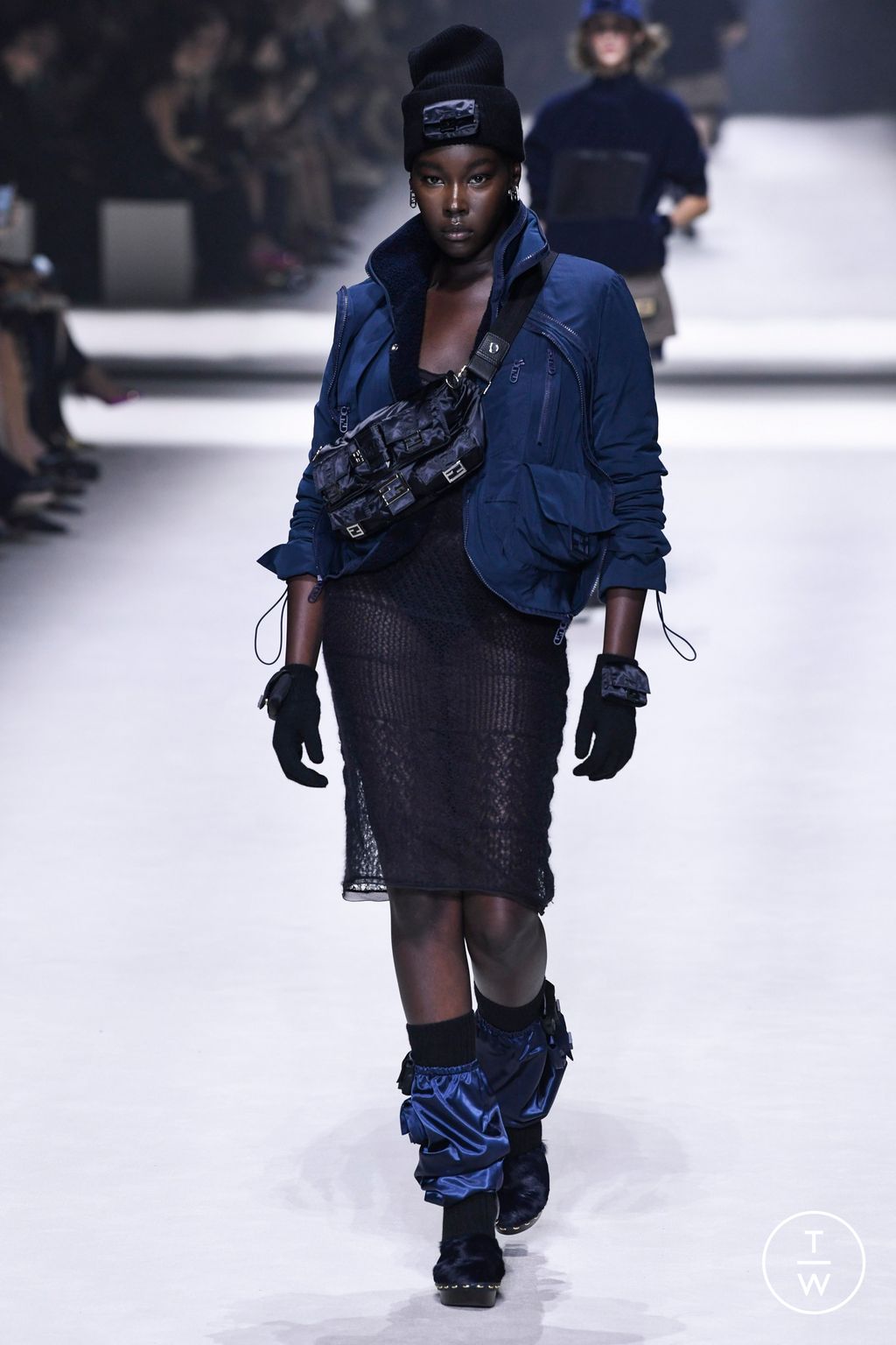 Fashion Week New York Resort 2023 look 27 from the Fendi collection womenswear