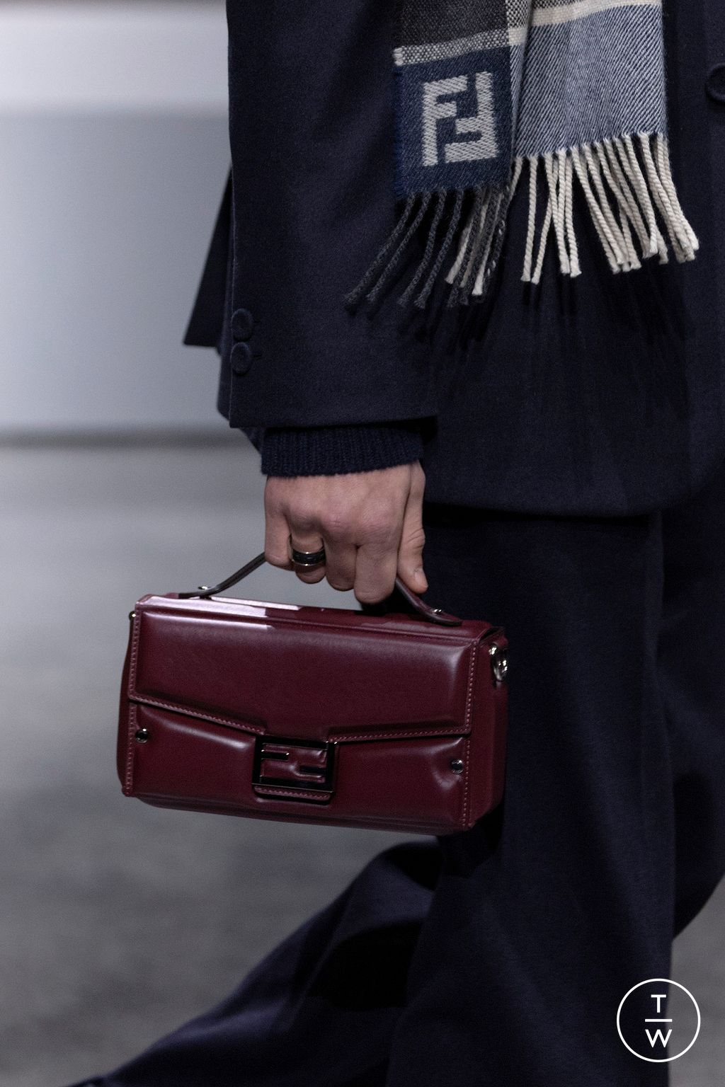 Fashion Week Paris Fall/Winter 2024 look 66 from the Fendi collection menswear accessories