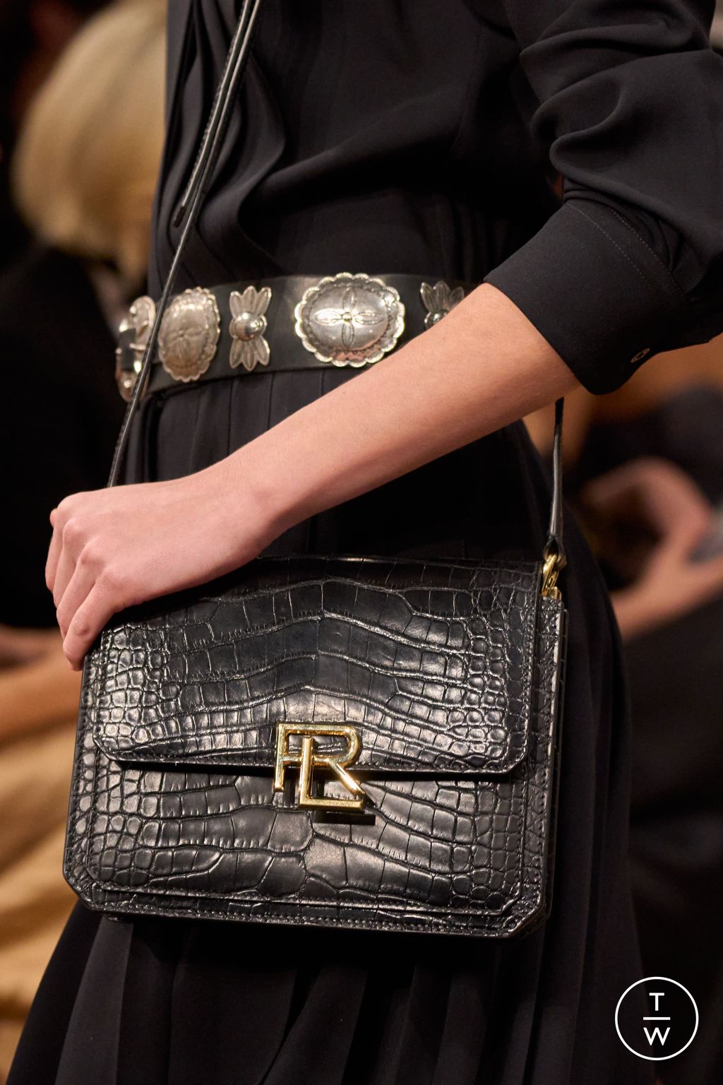 Fashion Week New York Fall/Winter 2024 look 40 from the Ralph Lauren collection womenswear accessories