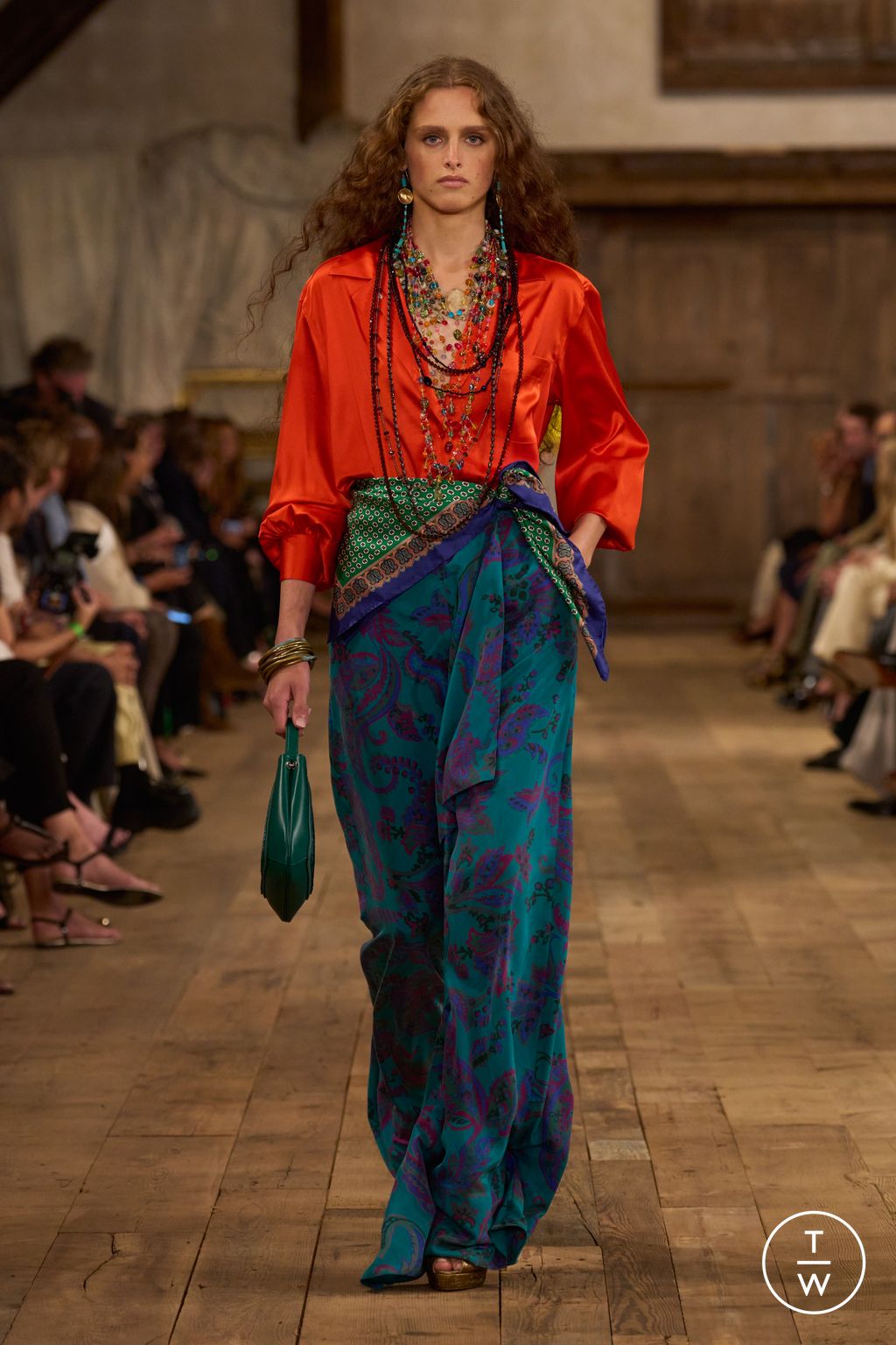 Fashion Week New York Spring/Summer 2024 look 41 from the Ralph Lauren collection womenswear
