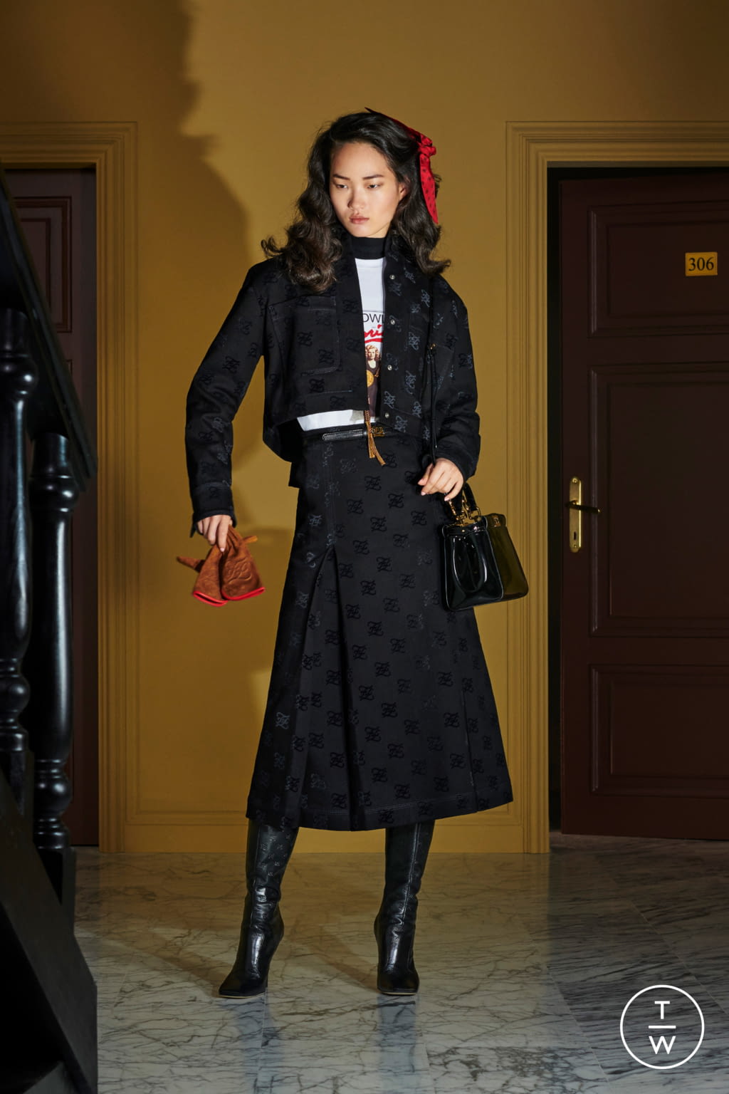 Fashion Week Milan Resort 2020 look 41 from the Fendi collection 女装