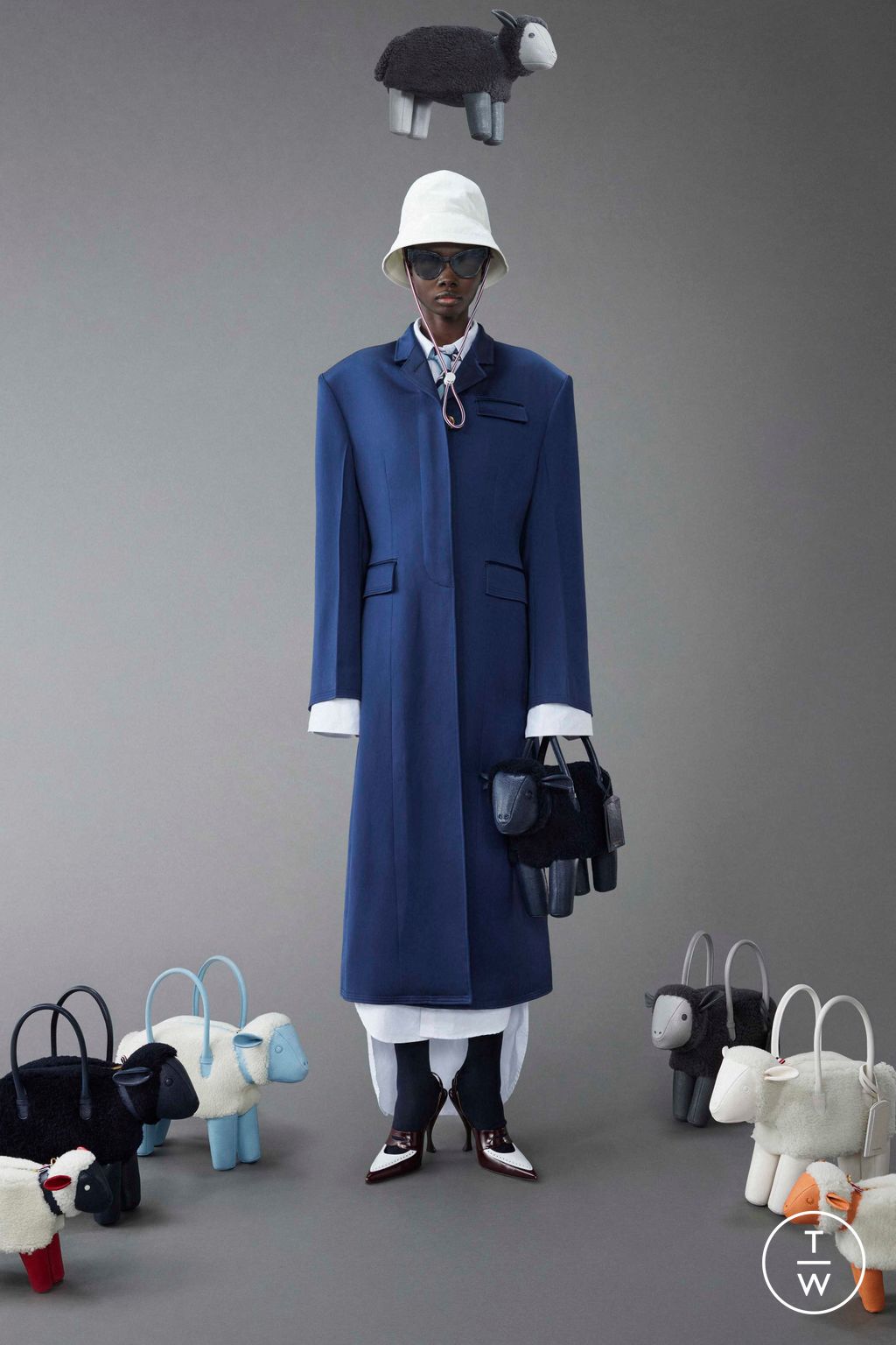 Fashion Week New York Resort 2024 look 41 from the Thom Browne collection womenswear