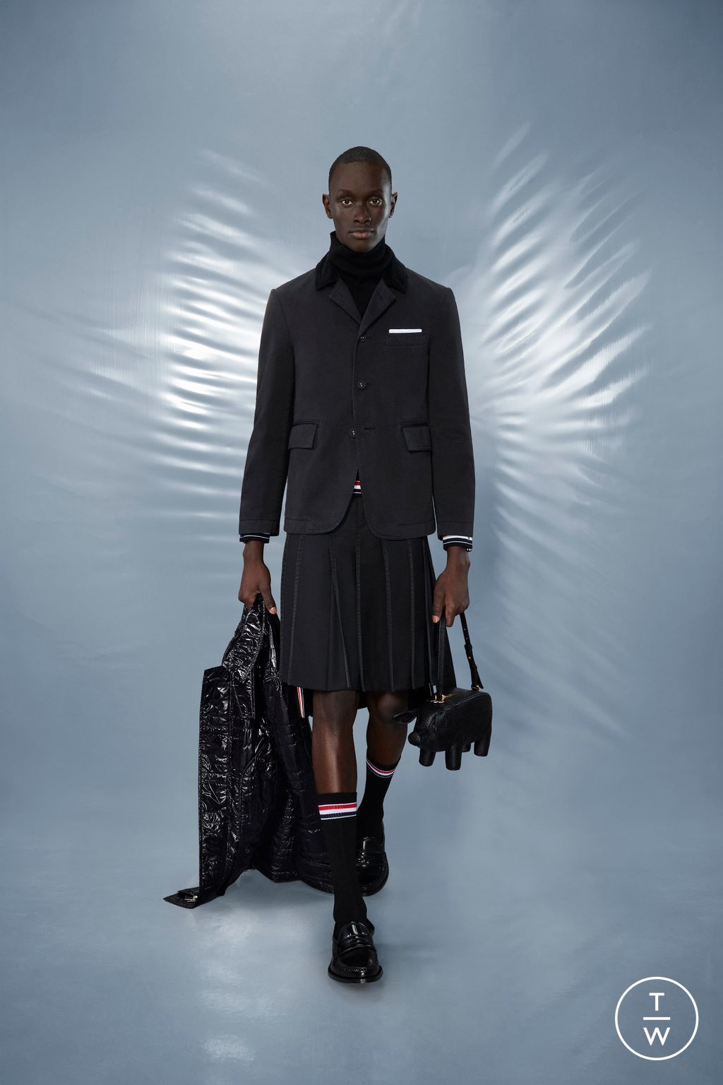 Fashion Week New York Resort 2025 look 43 from the Thom Browne collection menswear