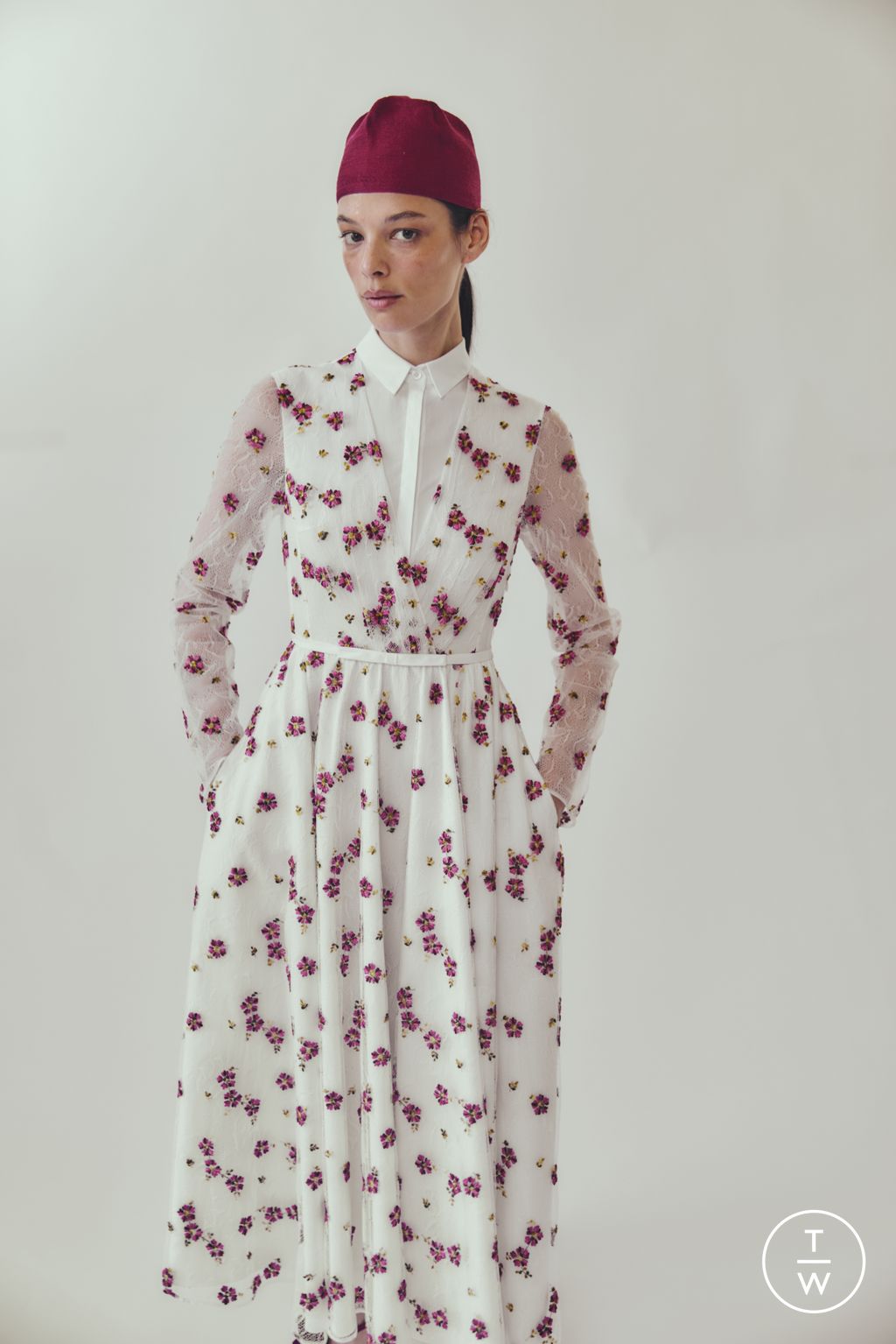 Fashion Week Paris Resort 2026 look 41 de la collection Giambattista Valli womenswear