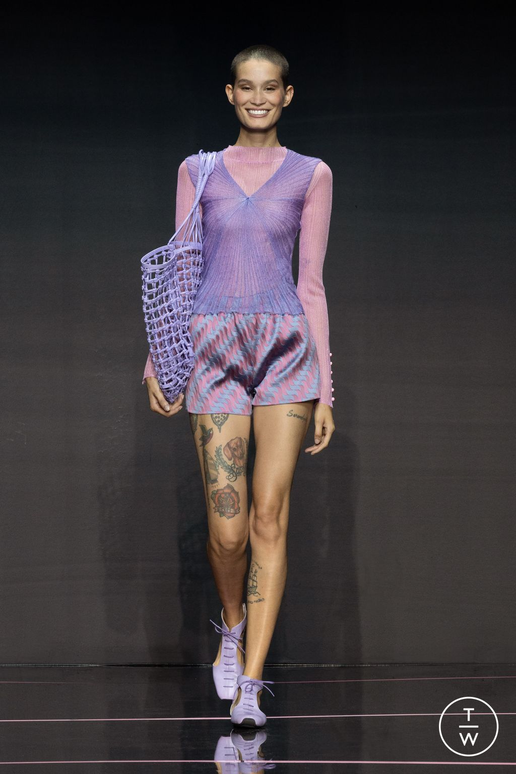 Fashion Week Milan Spring/Summer 2024 look 42 from the Emporio Armani collection womenswear