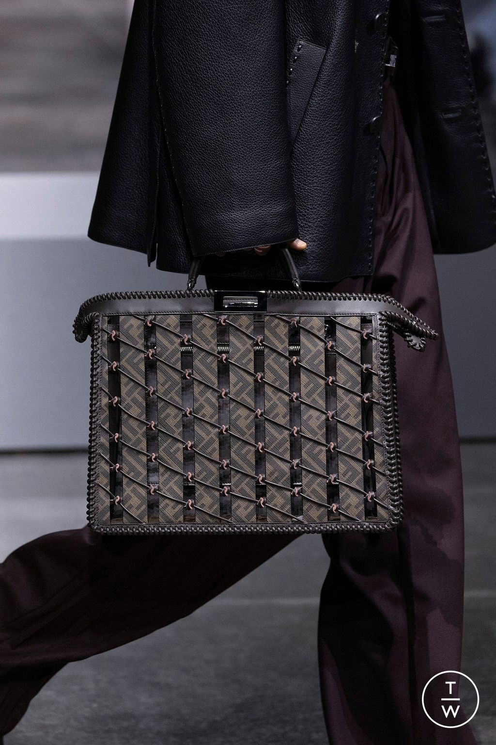 Fashion Week Paris Fall/Winter 2024 look 68 from the Fendi collection menswear accessories