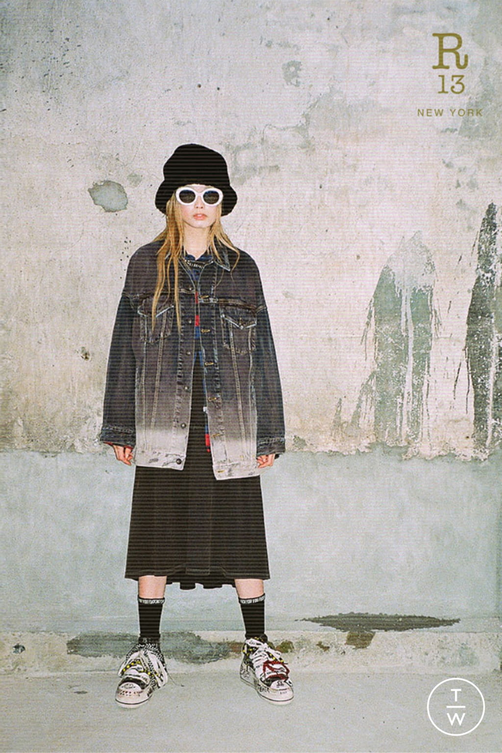 Fashion Week New York Fall/Winter 2021 look 43 from the R13 collection 女装