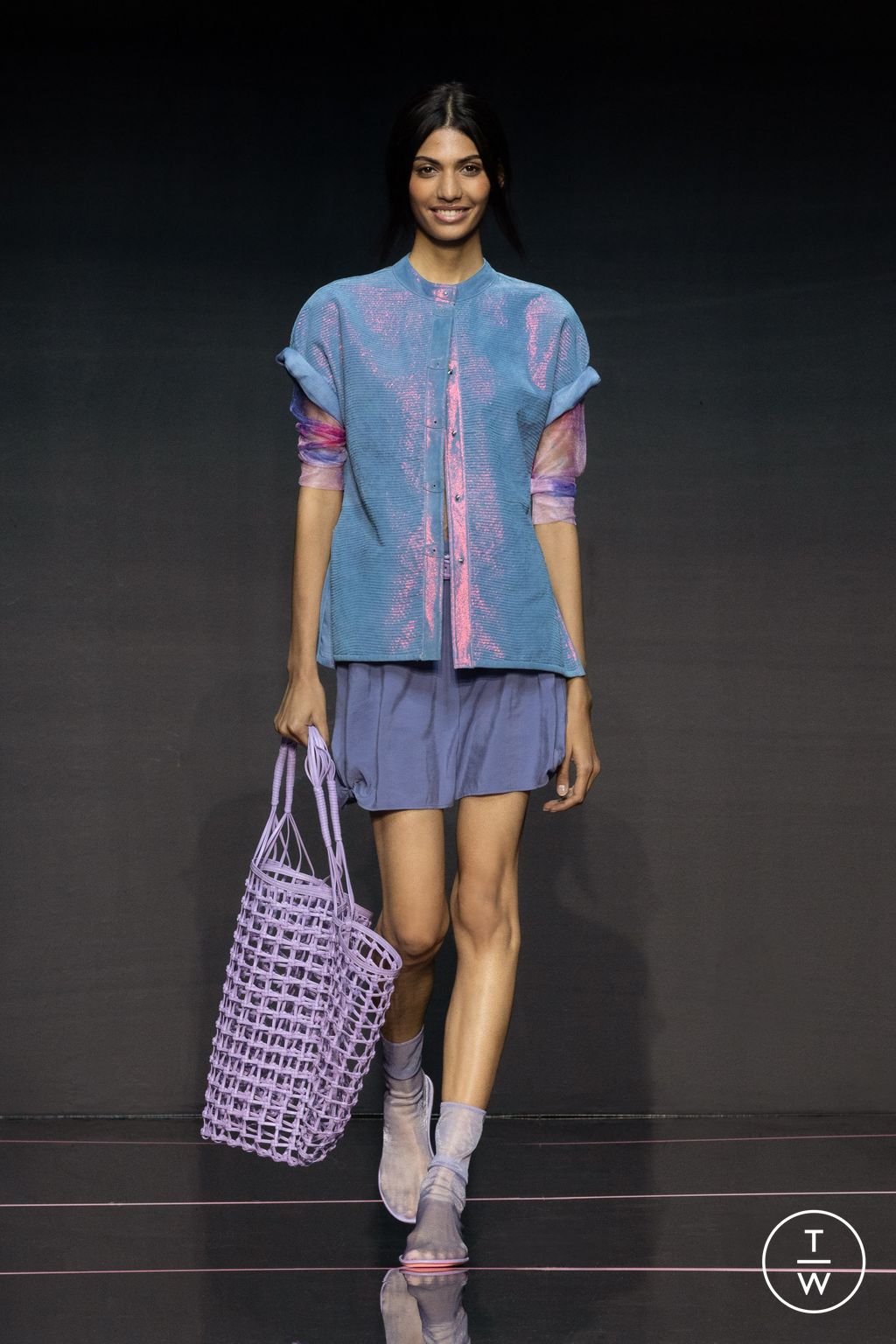 Fashion Week Milan Spring/Summer 2024 look 43 from the Emporio Armani collection womenswear
