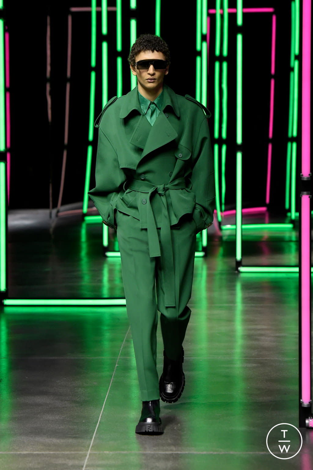 Fashion Week Milan Fall/Winter 2021 look 43 from the Fendi collection 男装