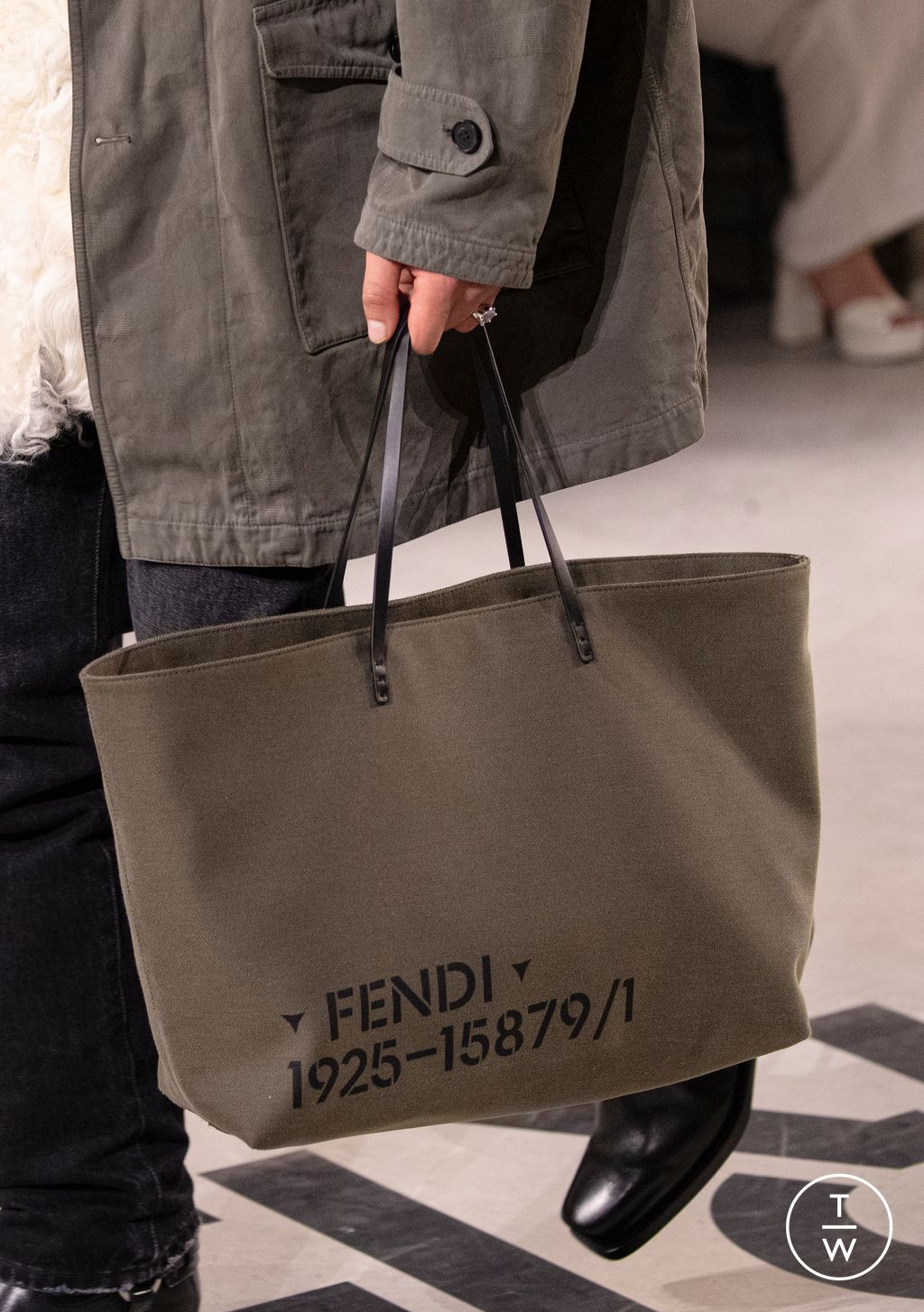 Fashion Week Milan Fall/Winter 2026 look 57 from the Fendi collection womenswear accessories