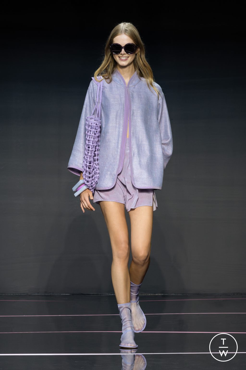 Fashion Week Milan Spring/Summer 2024 look 44 from the Emporio Armani collection womenswear