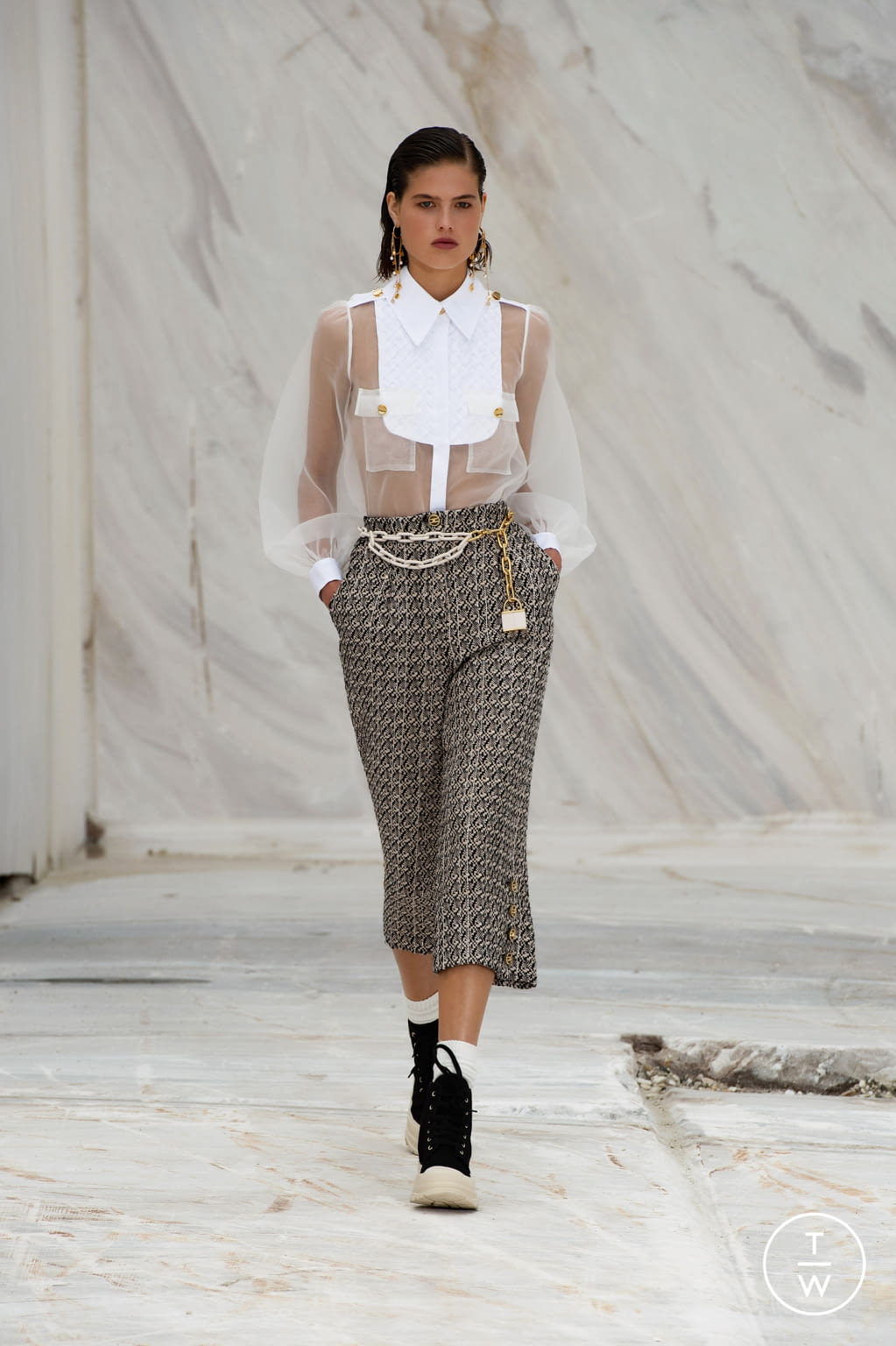 Fashion Week Milan Spring/Summer 2022 look 44 from the Elisabetta Franchi collection womenswear