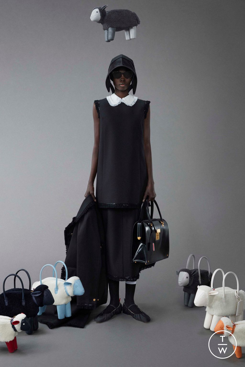 Fashion Week New York Resort 2024 look 44 from the Thom Browne collection womenswear
