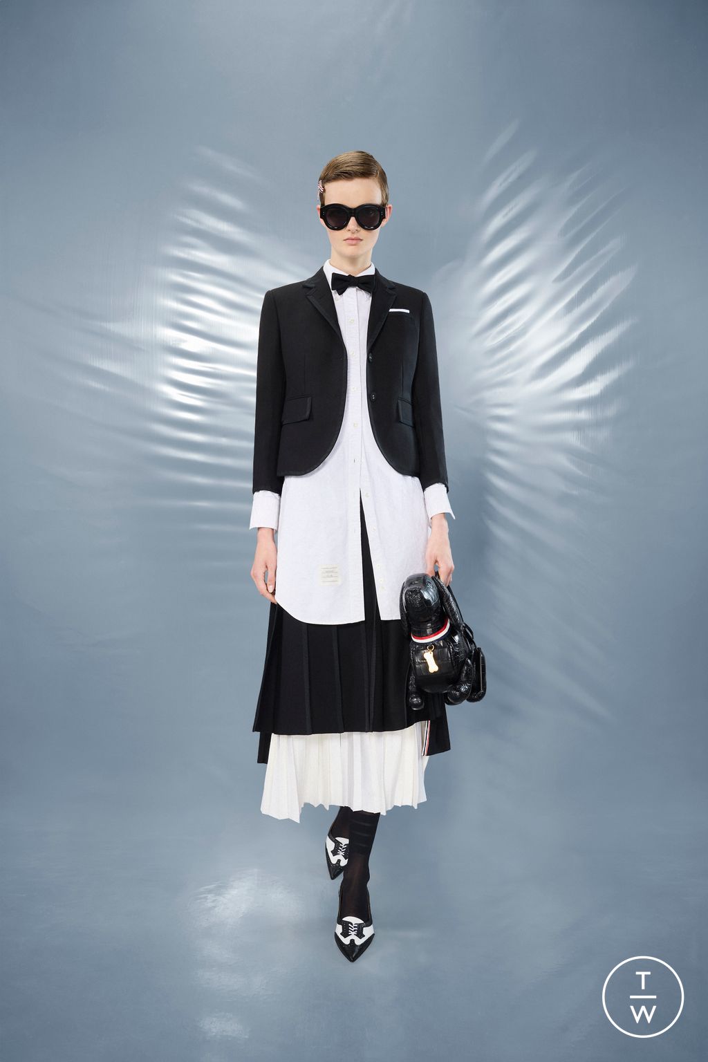 Fashion Week New York Resort 2025 look 45 from the Thom Browne collection womenswear