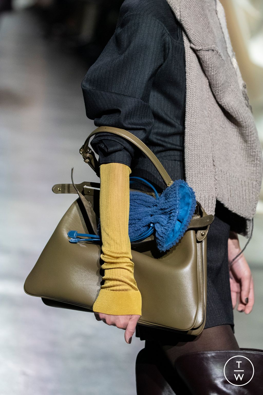 Fashion Week Milan Fall/Winter 2024 look 34 from the Fendi collection womenswear accessories