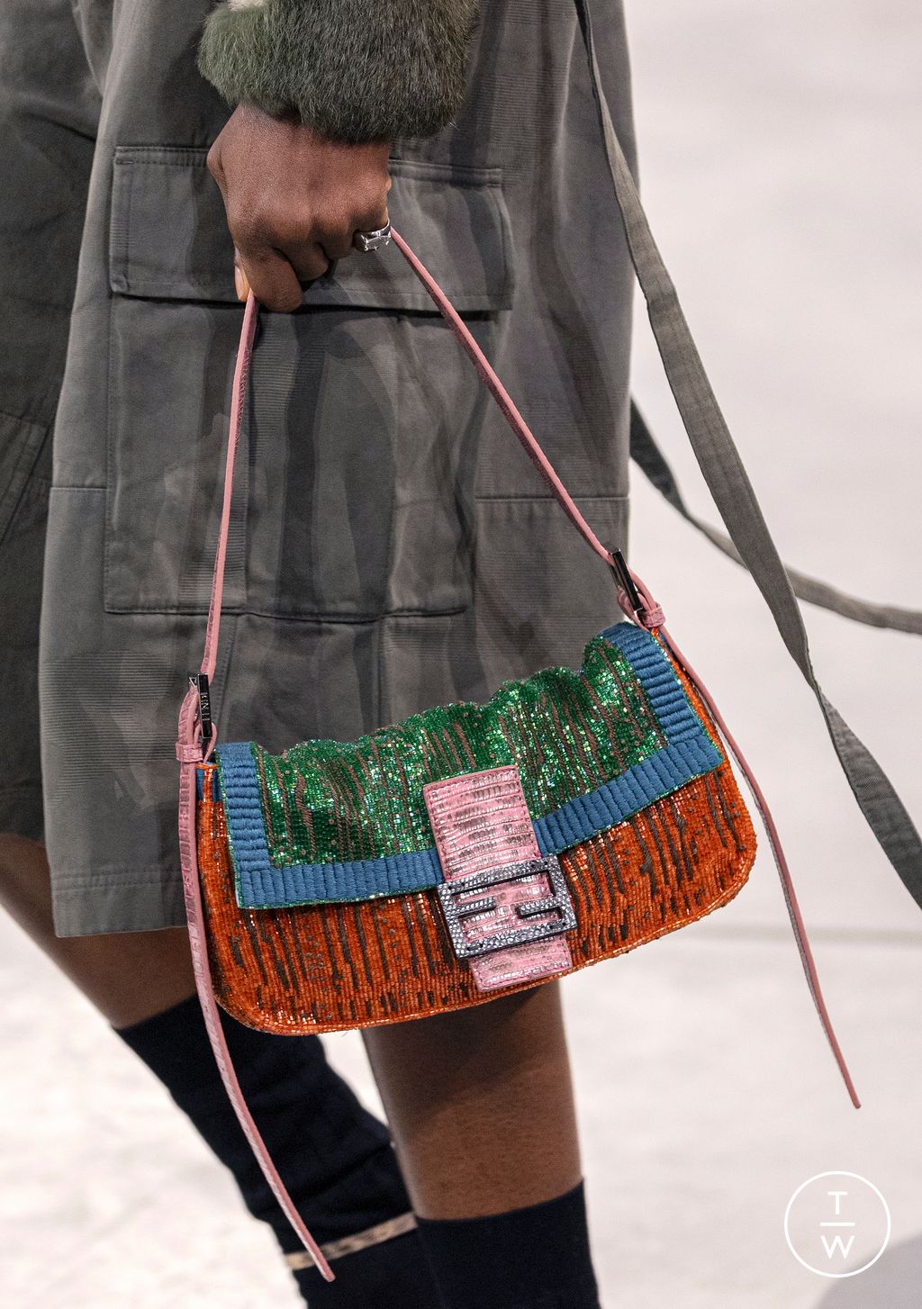 Fashion Week Milan Fall/Winter 2026 look 58 from the Fendi collection womenswear accessories