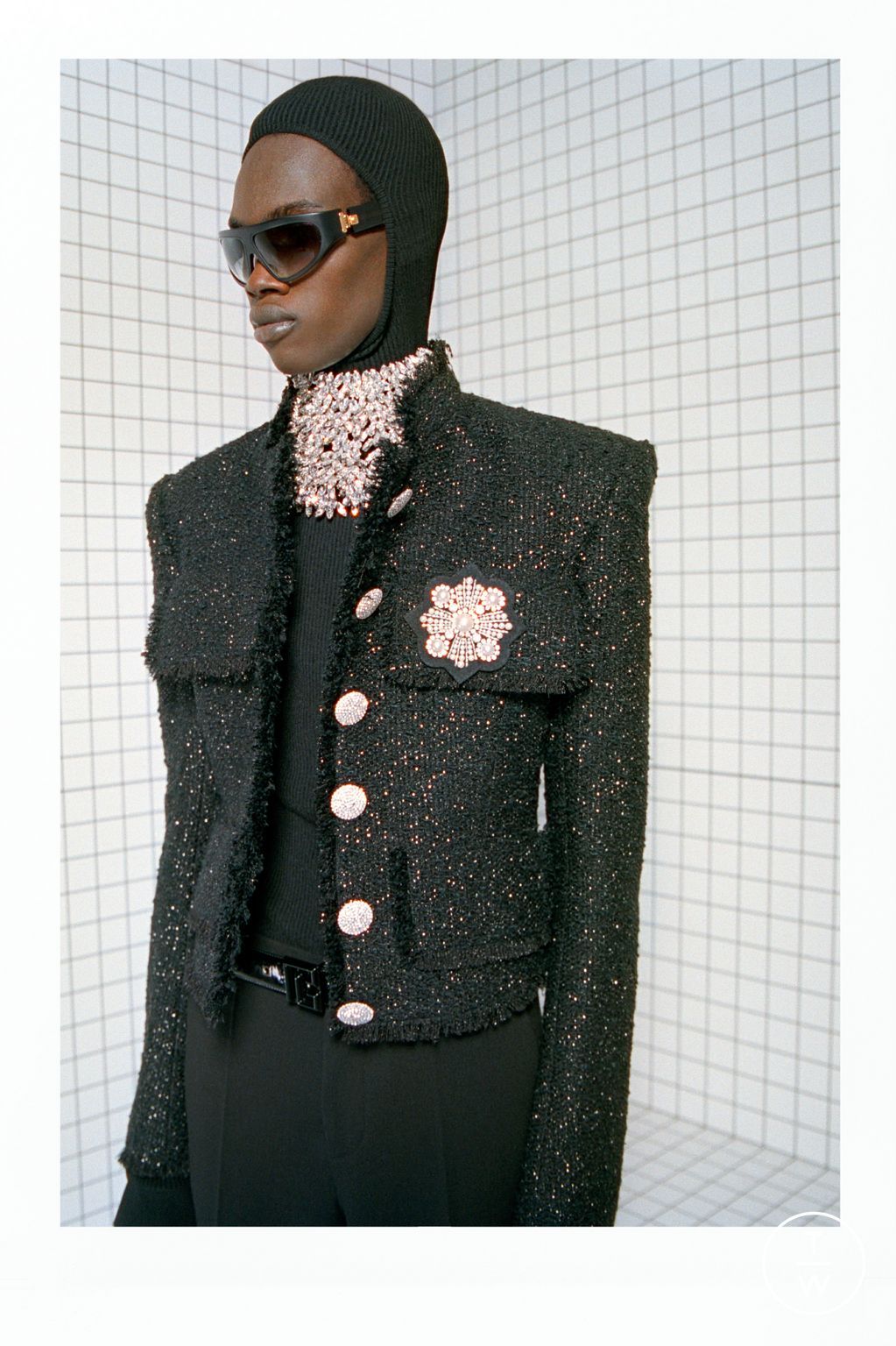 Fashion Week Paris Fall/Winter 2023 look 71 from the Balmain collection menswear