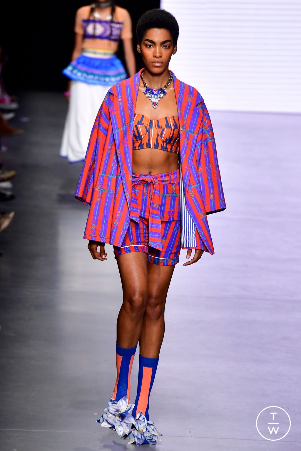 Fashion Week Milan Spring/Summer 2023 look 12 from the Stella Jean collection 女装