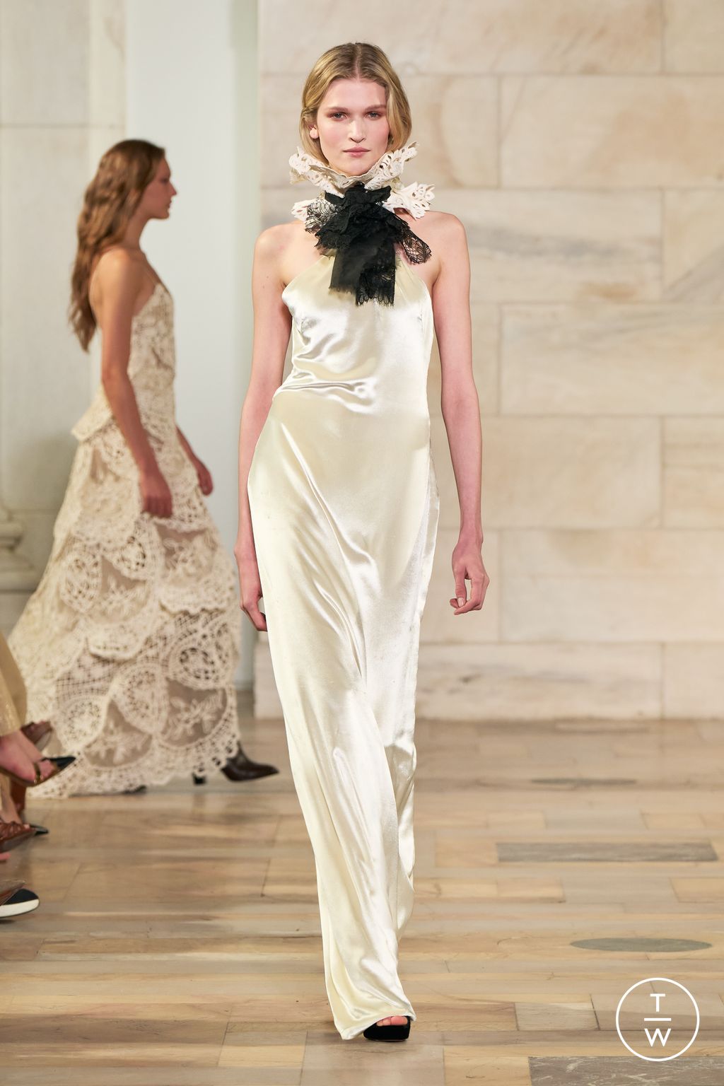 Fashion Week New York Fall/Winter 2025 look 45 from the Ralph Lauren collection womenswear