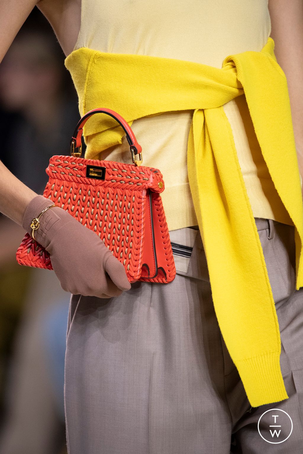 Fashion Week Milan Spring/Summer 2024 look 47 from the Fendi collection womenswear accessories
