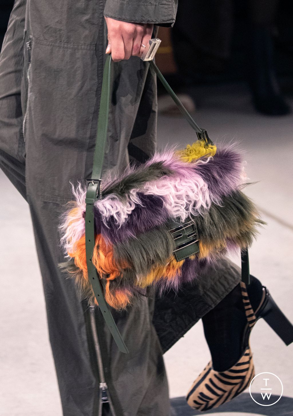 Fashion Week Milan Fall/Winter 2026 look 60 from the Fendi collection womenswear accessories