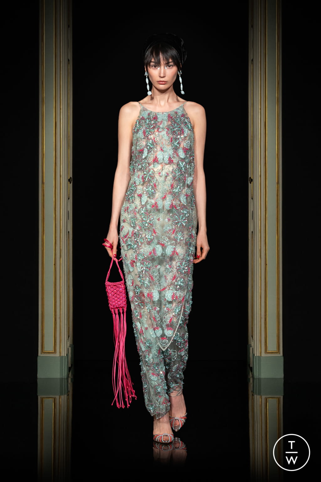 Fashion Week Paris Spring/Summer 2021 look 46 from the Giorgio Armani Privé collection couture