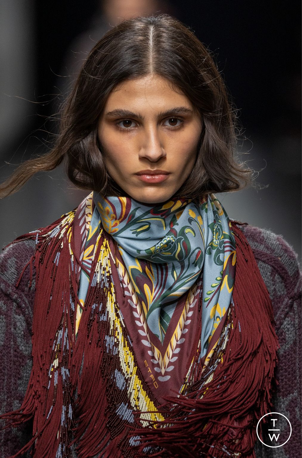 Fashion Week Milan Fall/Winter 2025 look 46 de la collection Etro womenswear accessories