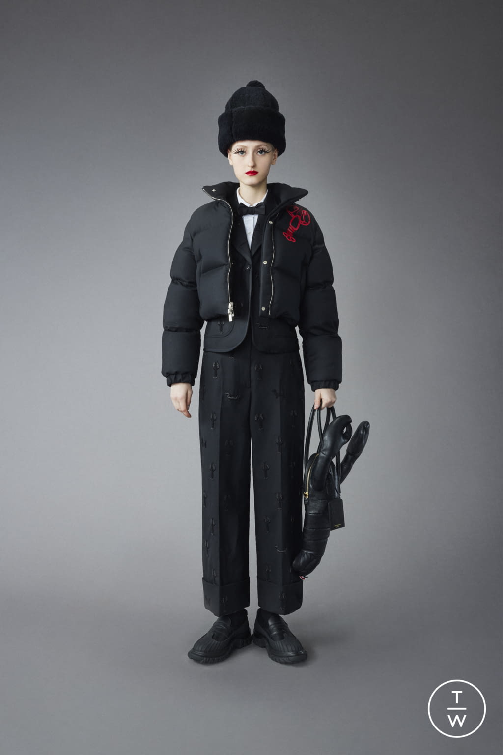 Fashion Week New York Pre-Fall 2022 look 46 from the Thom Browne collection 女装