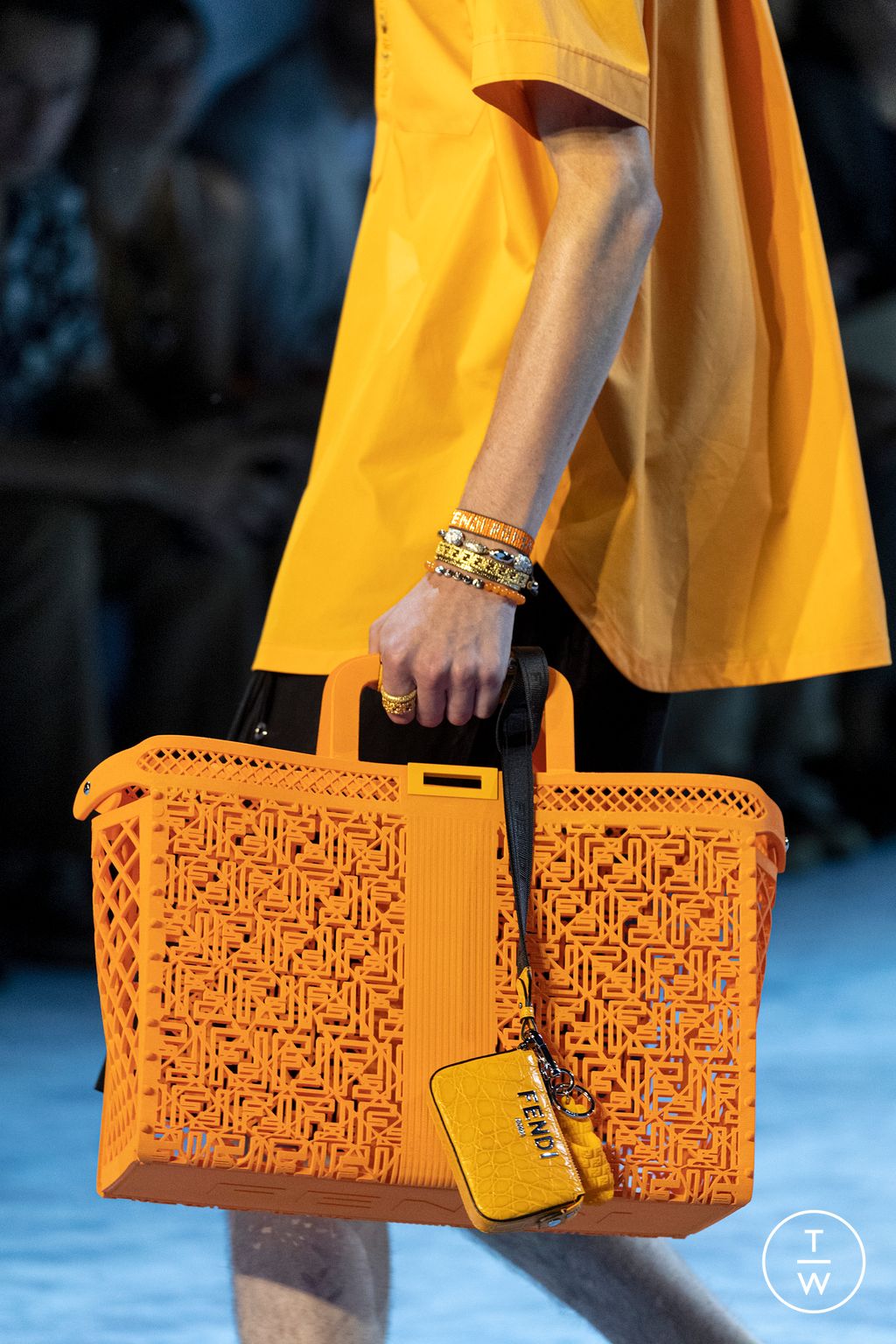 Fashion Week Milan Spring/Summer 2023 look 38 from the Fendi collection menswear accessories